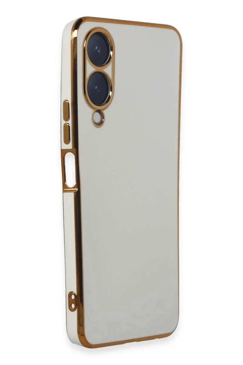 Vivo Y17S Kılıf Volet Silikon - Beyaz Vivo Y17S Kılıf Volet Silikon - Beyaz