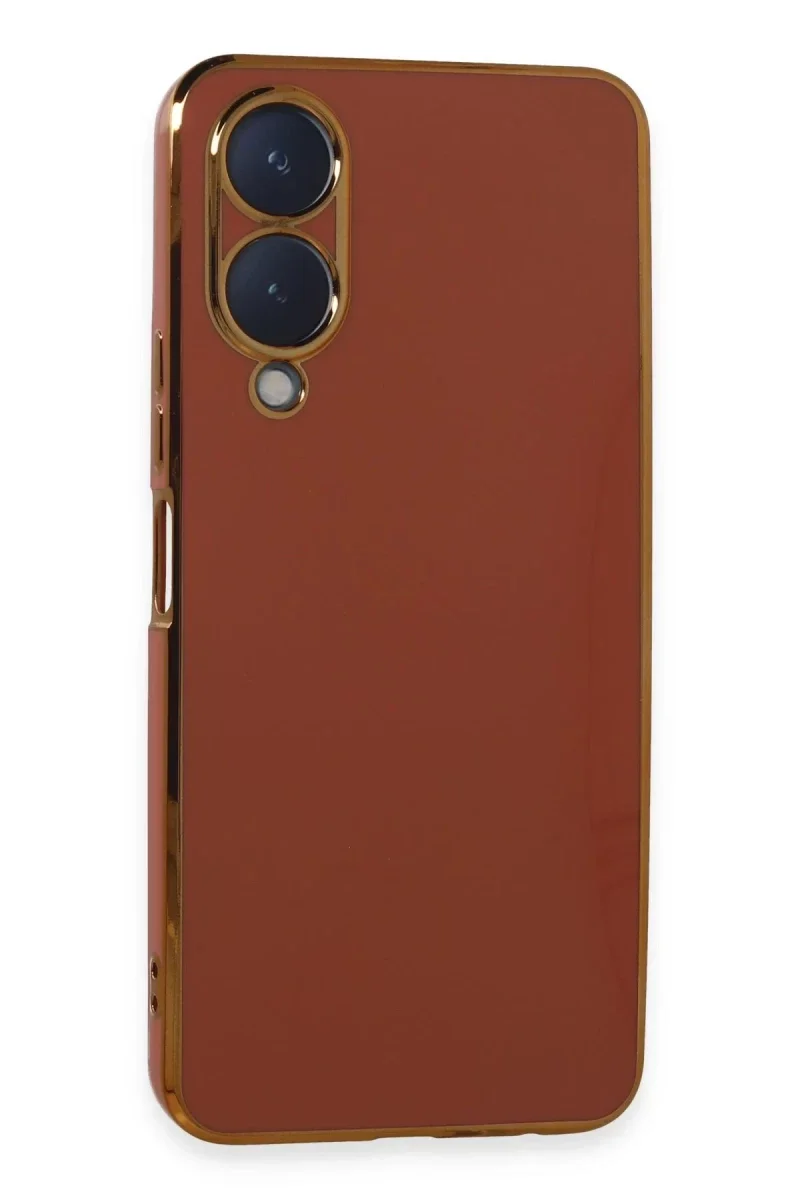 Vivo Y17S Kılıf Volet Silikon - Kırmızı Vivo Y17S Kılıf Volet Silikon - Kırmızı