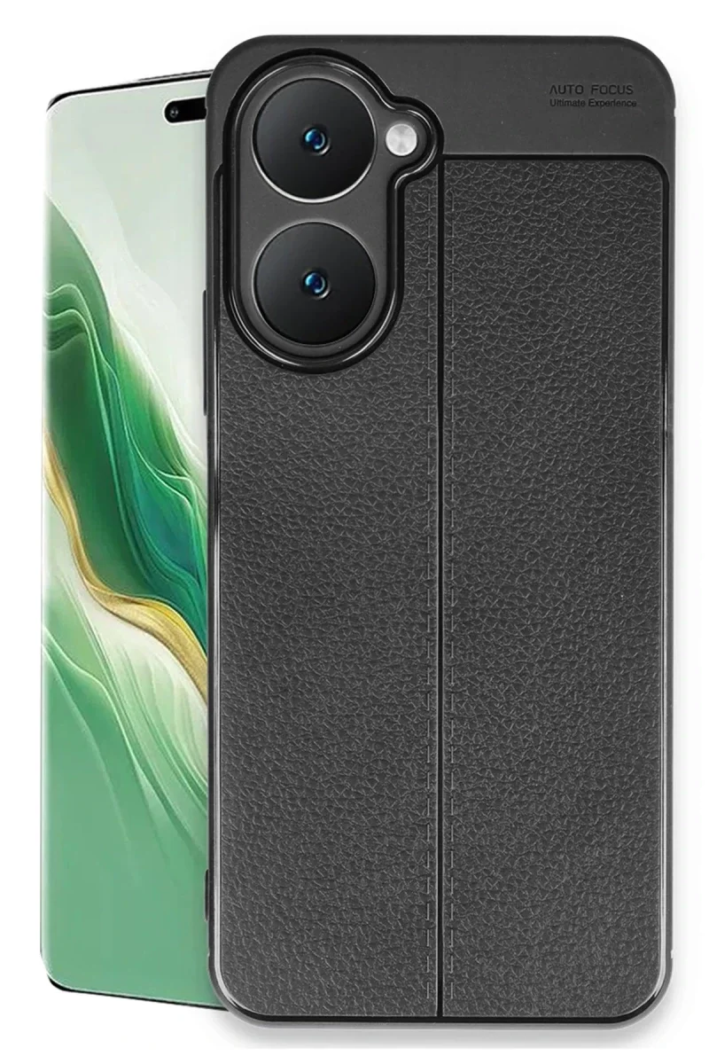 Vivo Y18 Kılıf Auto Focus Kapak - Siyah Vivo Y18 Kılıf Auto Focus Kapak - Siyah