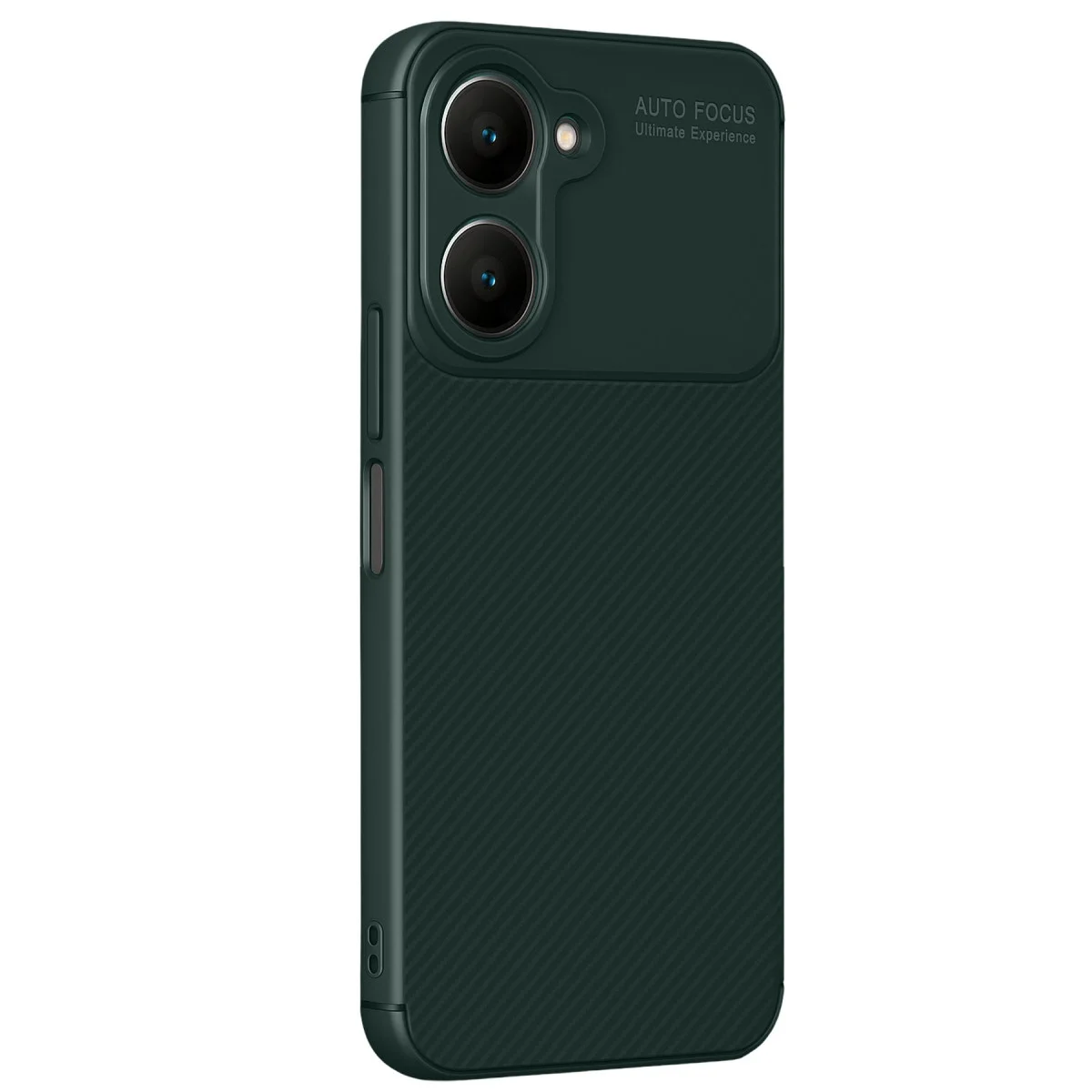 Vivo Y18 Kılıf Auto Focus Karbon Kapak - Koyu Yeşil Vivo Y18 Kılıf Auto Focus Karbon Kapak - Koyu Yeşil