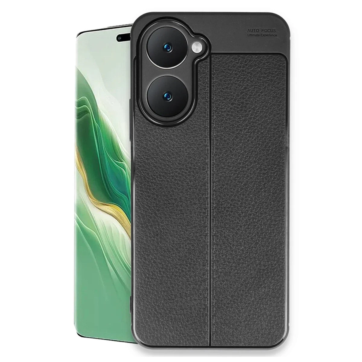 Vivo Y18 Kılıf Auto Focus Kapak - Siyah Vivo Y18 Kılıf Auto Focus Kapak - Siyah