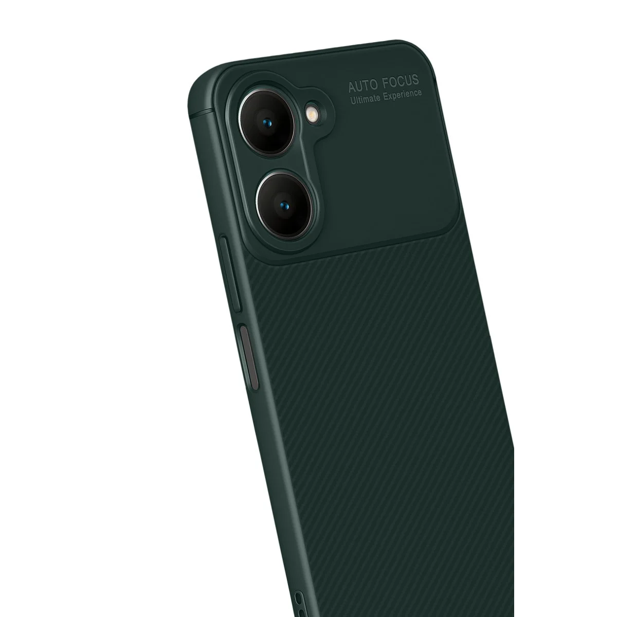 Vivo Y18 Kılıf Auto Focus Karbon Kapak - Koyu Yeşil Vivo Y18 Kılıf Auto Focus Karbon Kapak - Koyu Yeşil