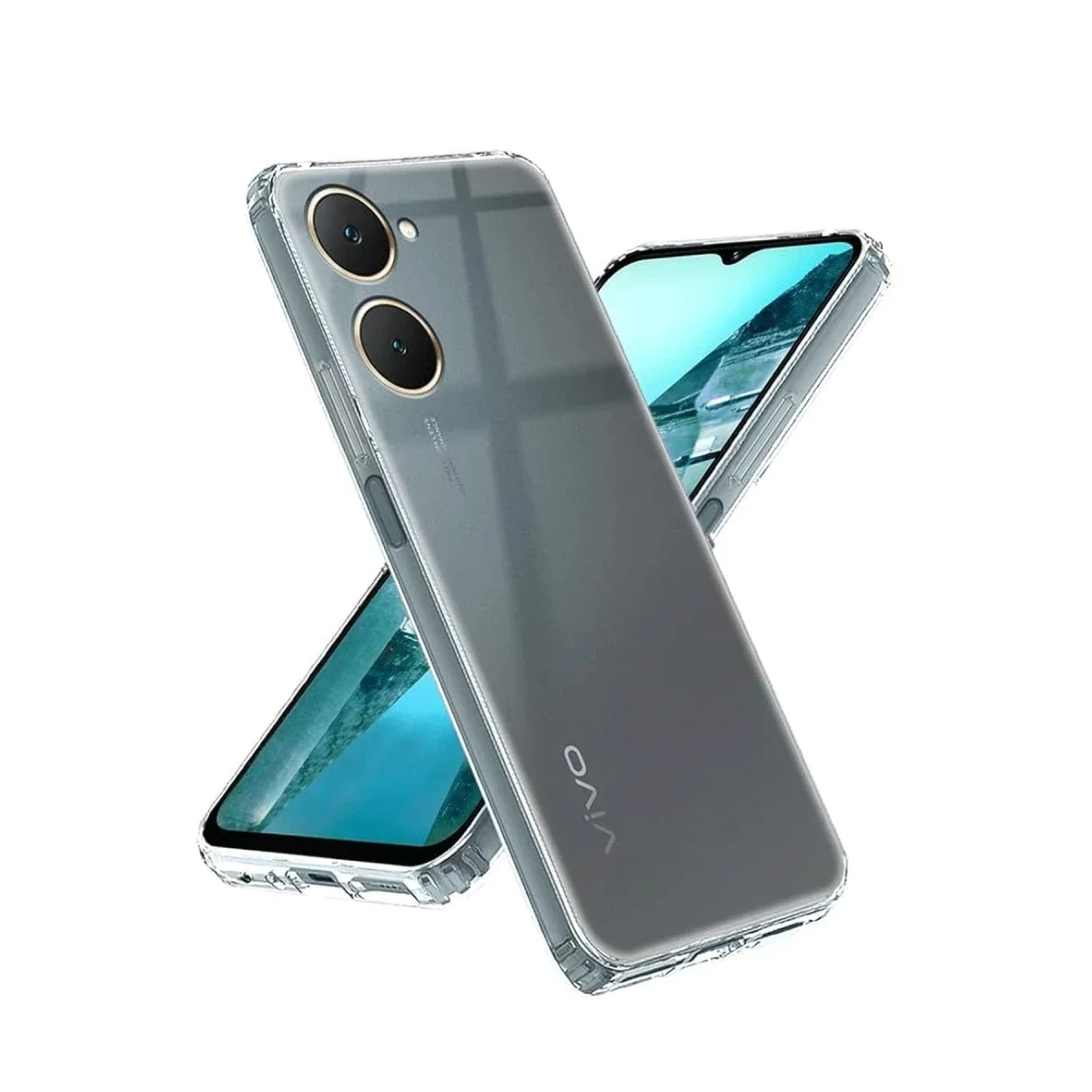 Vivo Y18 Kılıf Lüx Şeffaf Silikon