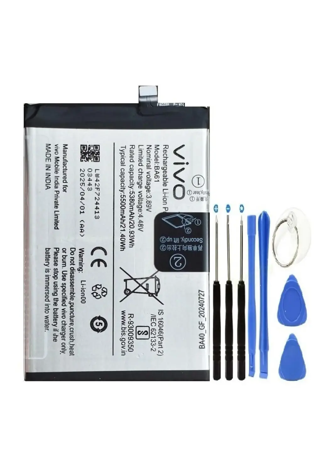 Vivo Y19s Pil Batarya BA61+ Tamir Set