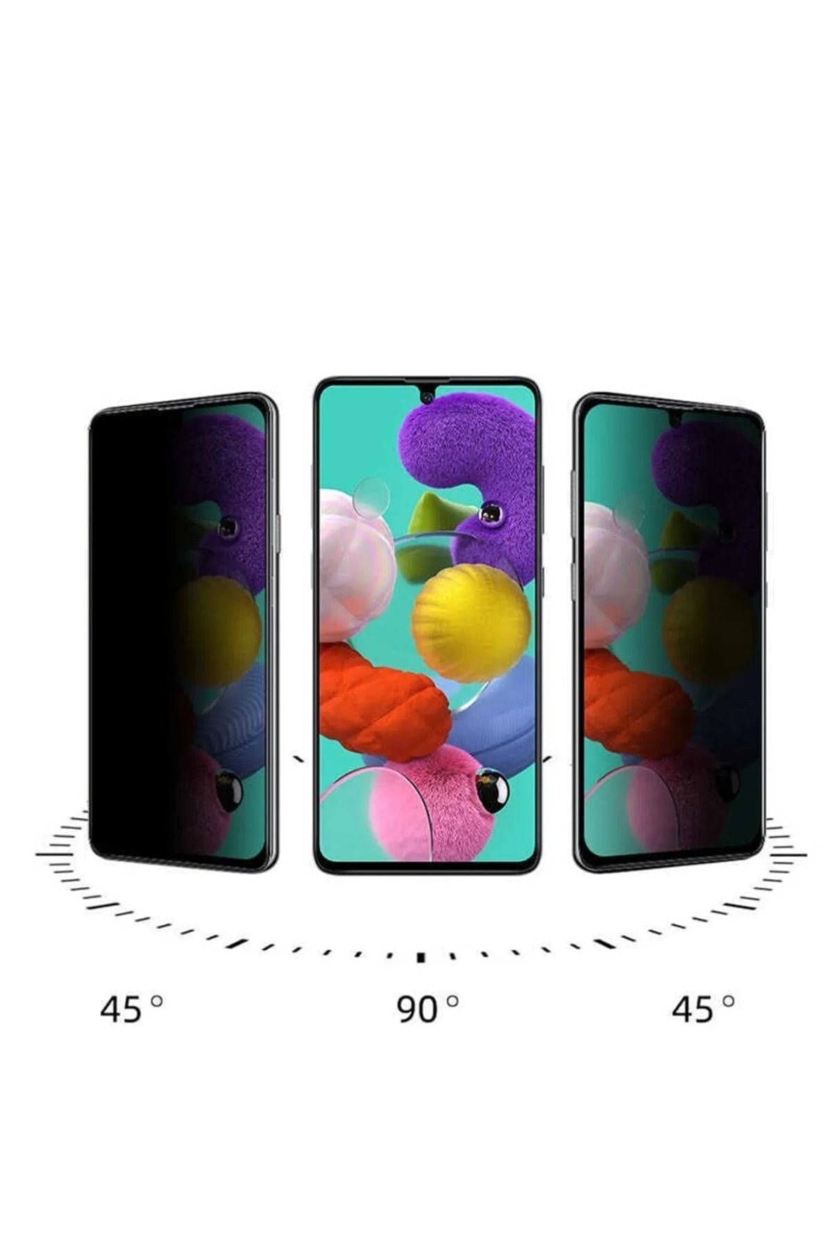 Vivo Y21s Uyumlu Tam Koruma Mat Hayalet Seramik Cam Ekran Koruyuc