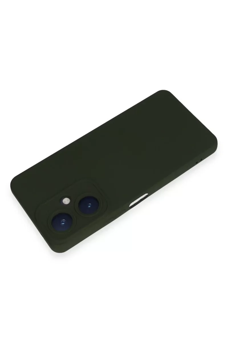 Vivo Y27 Kılıf Nano içi Kadife Silikon - Koyu Yeşil
