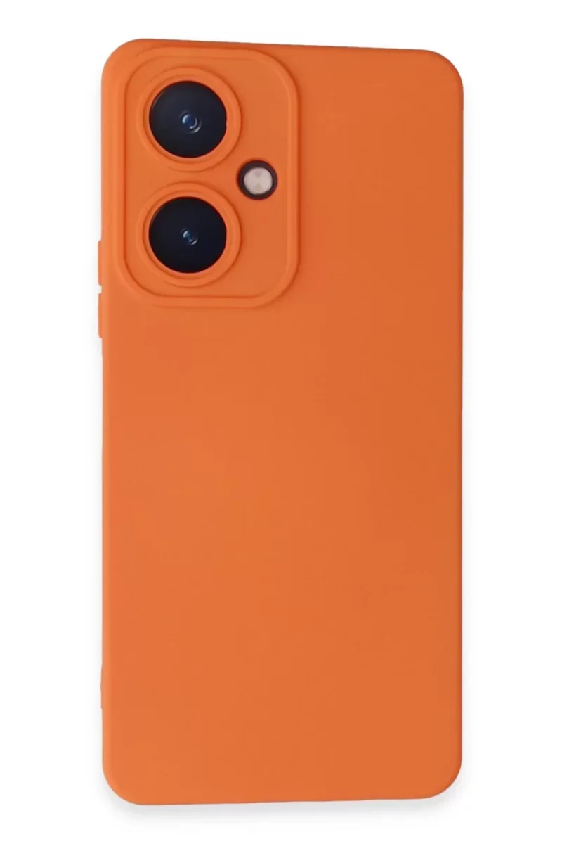 Vivo Y27 Kılıf Nano içi Kadife Silikon - Turuncu Vivo Y27 Kılıf Nano içi Kadife Silikon - Turuncu