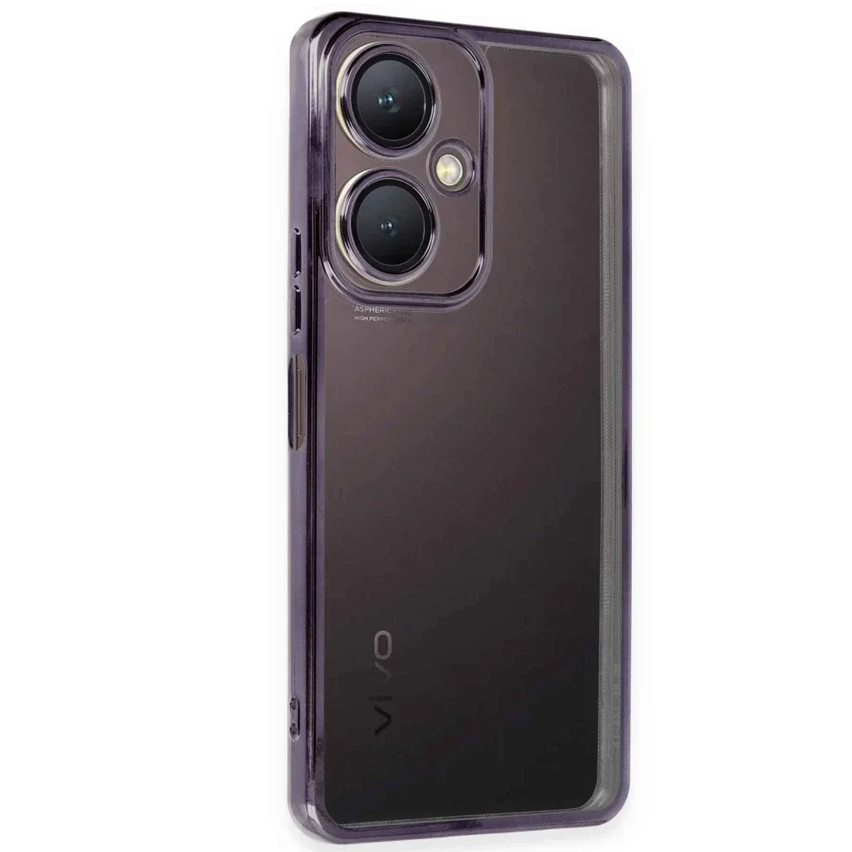 Vivo Y27 Kılıf Razer Lensli Silikon - Mor