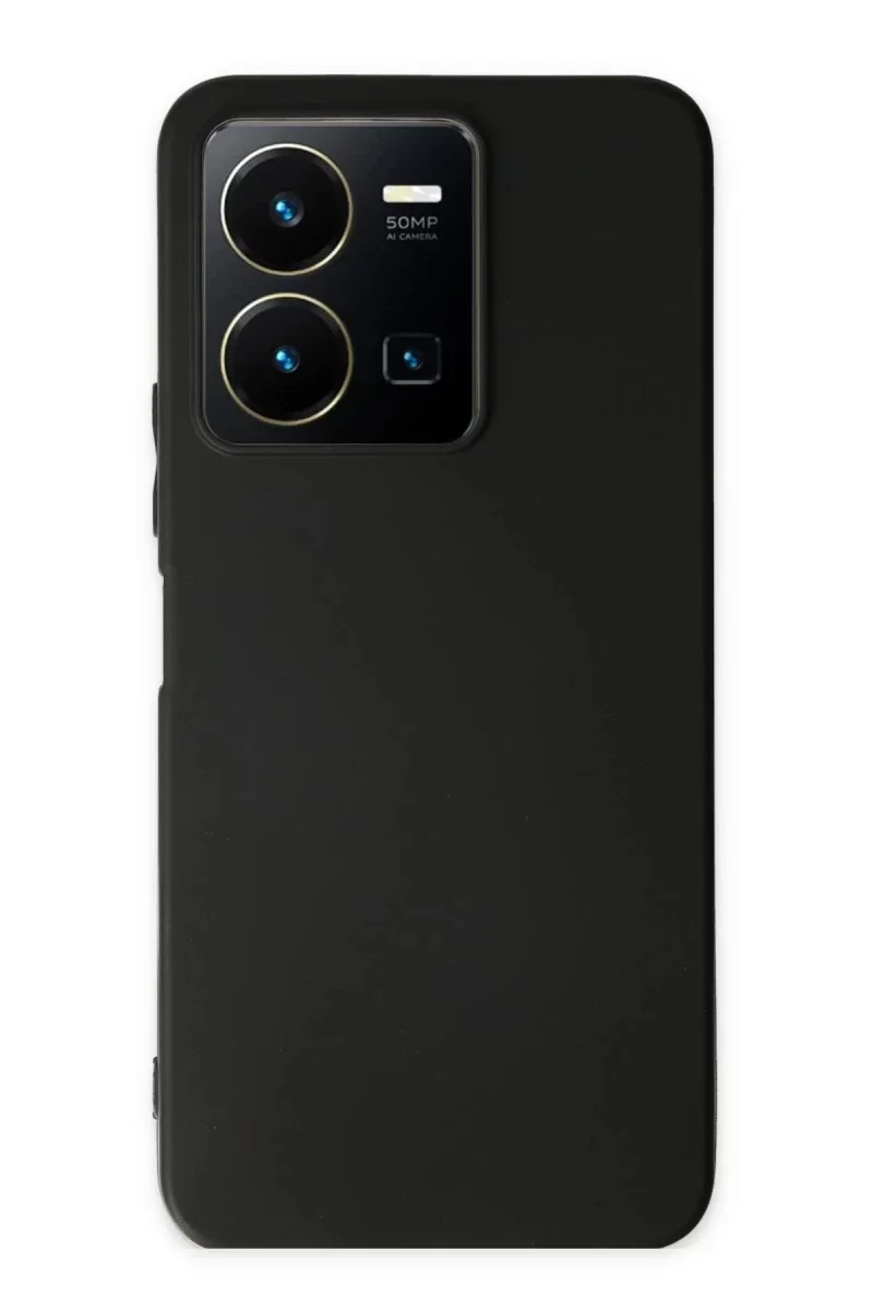 Vivo Y35 Kılıf First Silikon - Siyah Vivo Y35 Kılıf First Silikon - Siyah