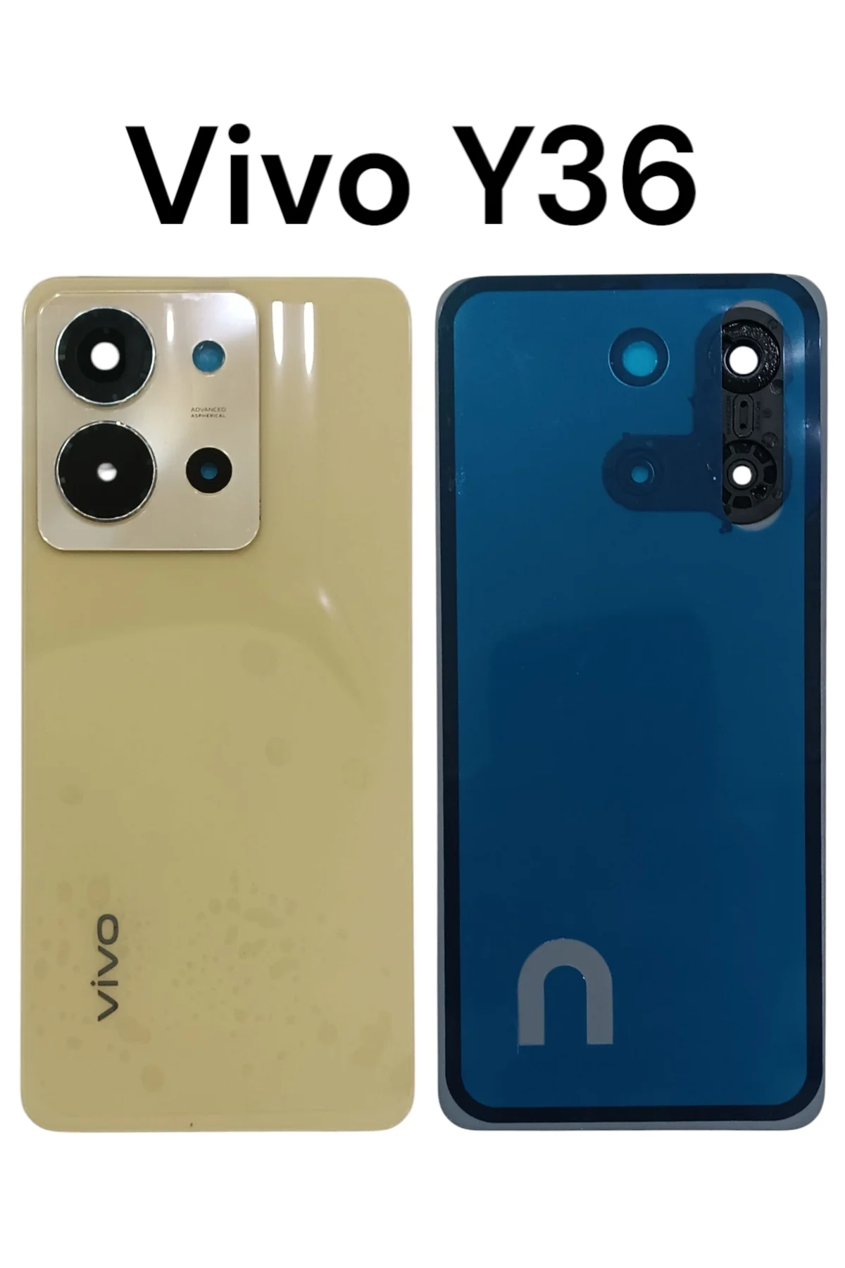 Vivo Y36 Arka Kapak Y36 Pil Batarya Kapağı Siyah