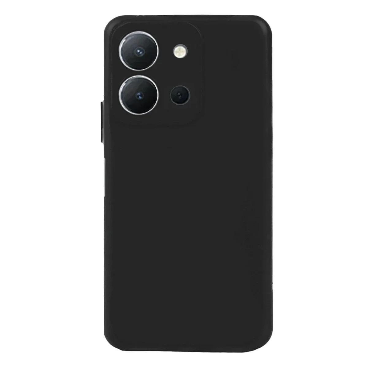 Vivo Y36 Kılıf Nano içi Kadife Silikon - Siyah Vivo Y36 Kılıf Nano içi Kadife Silikon - Siyah