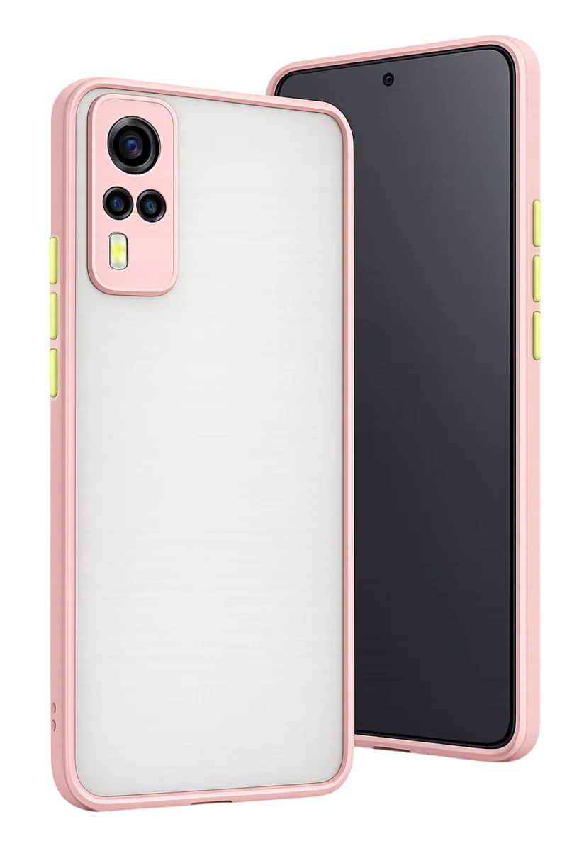 Vivo Y53S Kılıf Montreal Silikon Kapak - Pembe Vivo Y53S Kılıf Montreal Silikon Kapak - Pembe