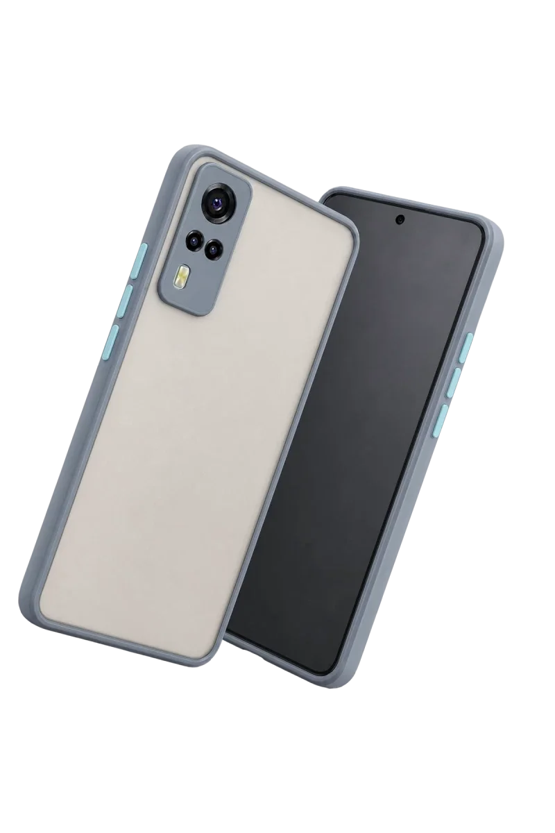 Vivo Y53S Kılıf Montreal Silikon Kapak - Gri