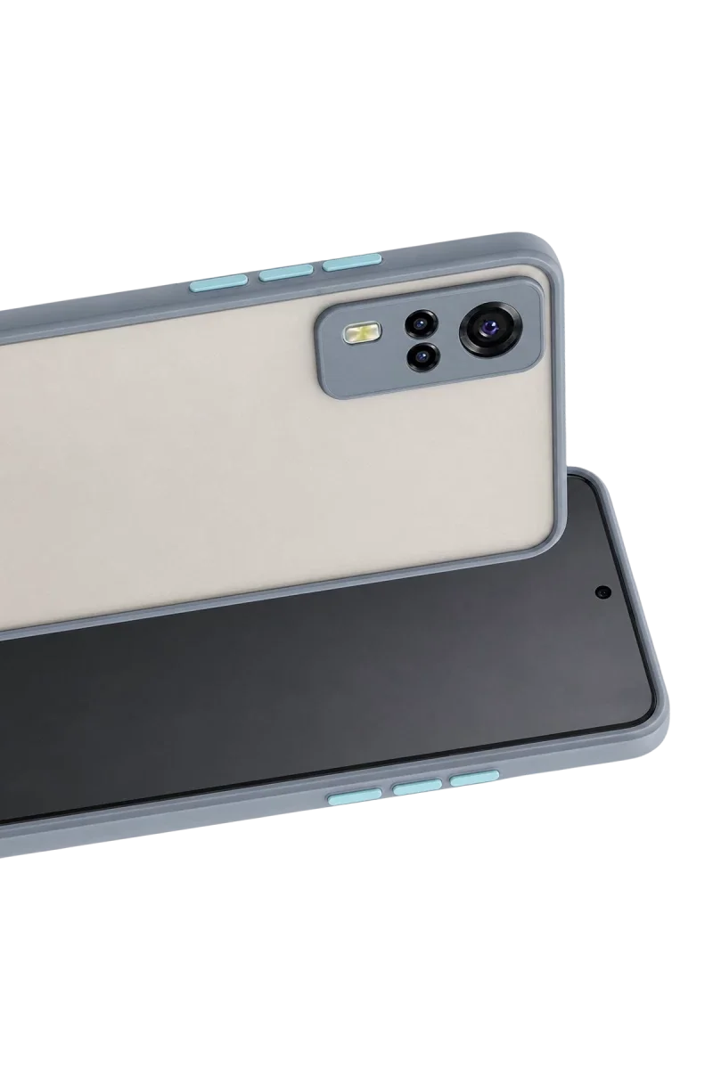 Vivo Y53S Kılıf Montreal Silikon Kapak - Gri