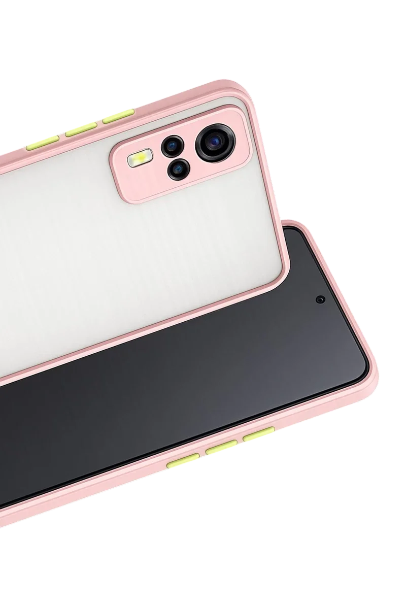 Vivo Y53S Kılıf Montreal Silikon Kapak - Pembe Vivo Y53S Kılıf Montreal Silikon Kapak - Pembe