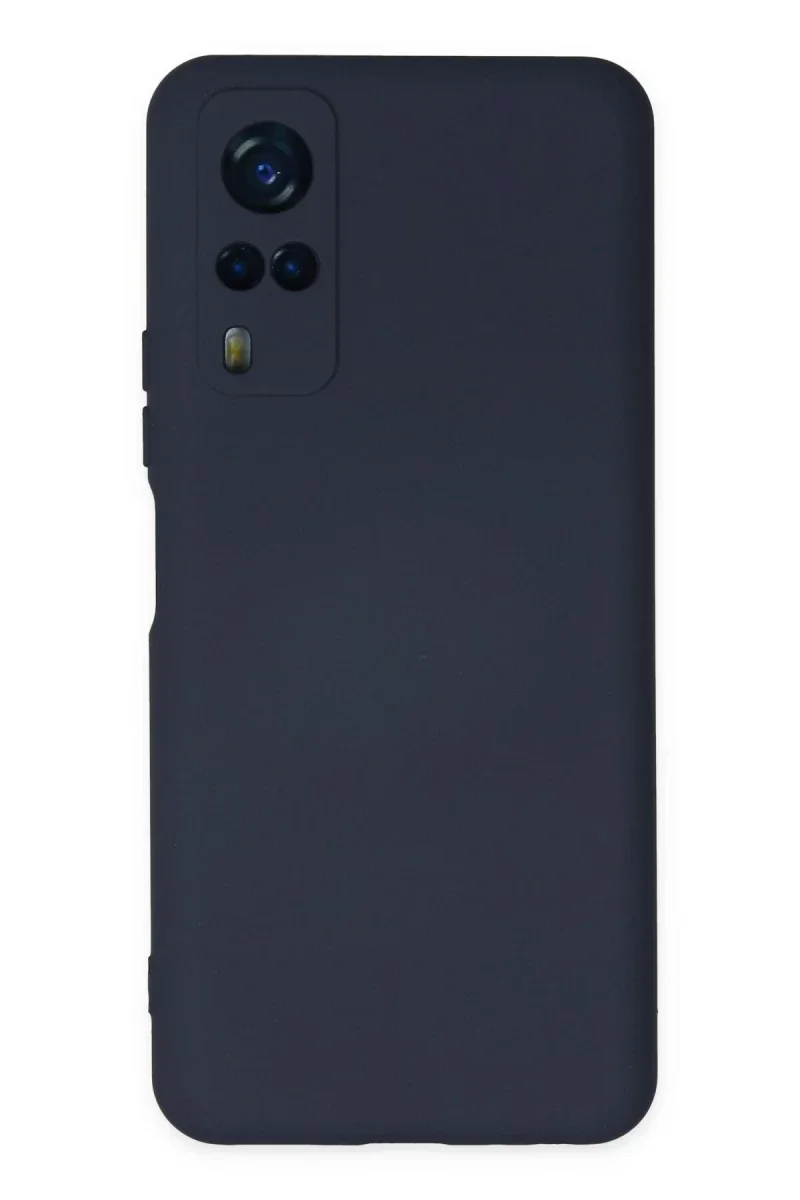 Vivo Y53S Kılıf Nano içi Kadife Silikon - Lacivert Vivo Y53S Kılıf Nano içi Kadife Silikon - Lacivert