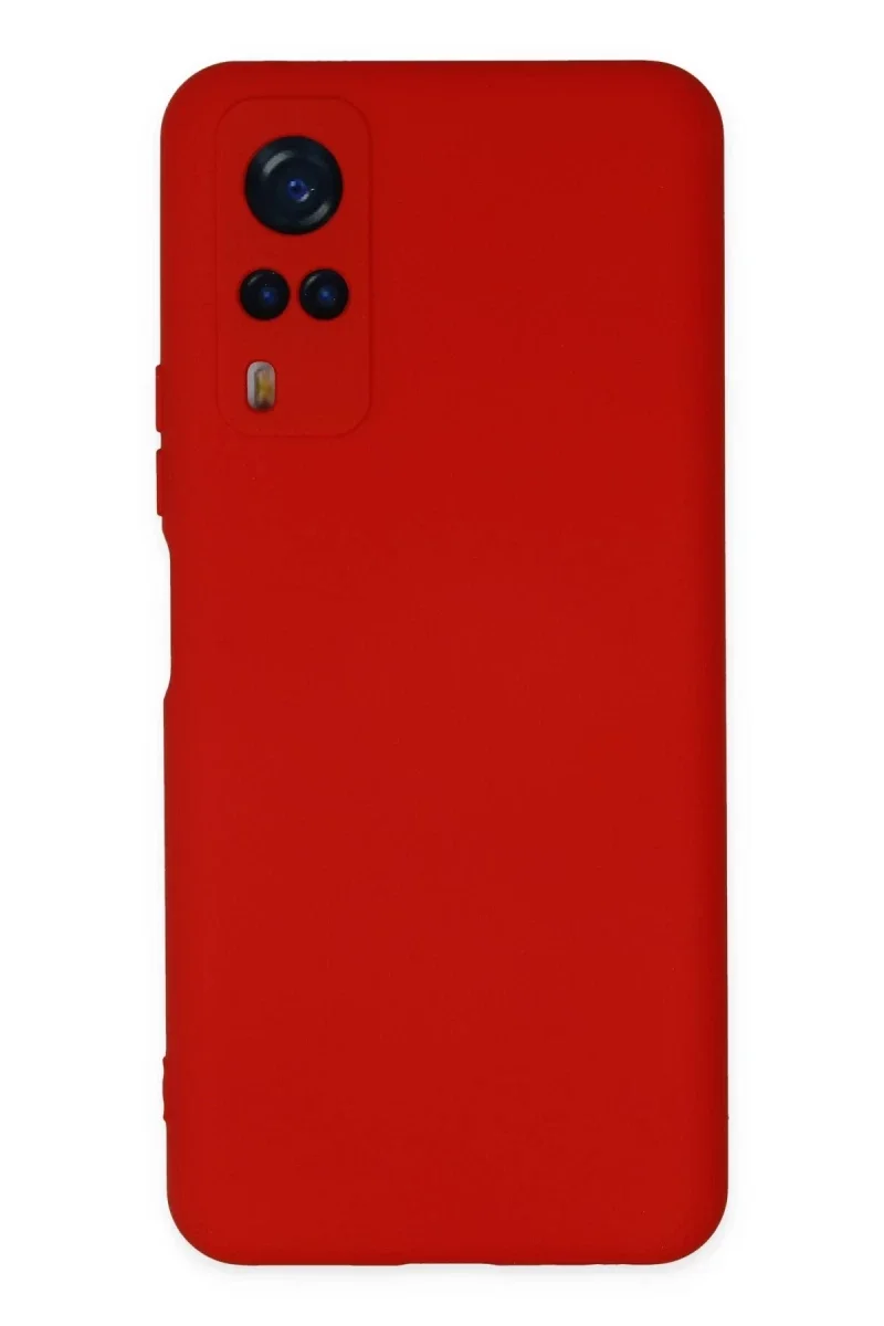 Vivo Y53S Kılıf Nano içi Kadife Silikon - Kırmızı Vivo Y53S Kılıf Nano içi Kadife Silikon - Kırmızı