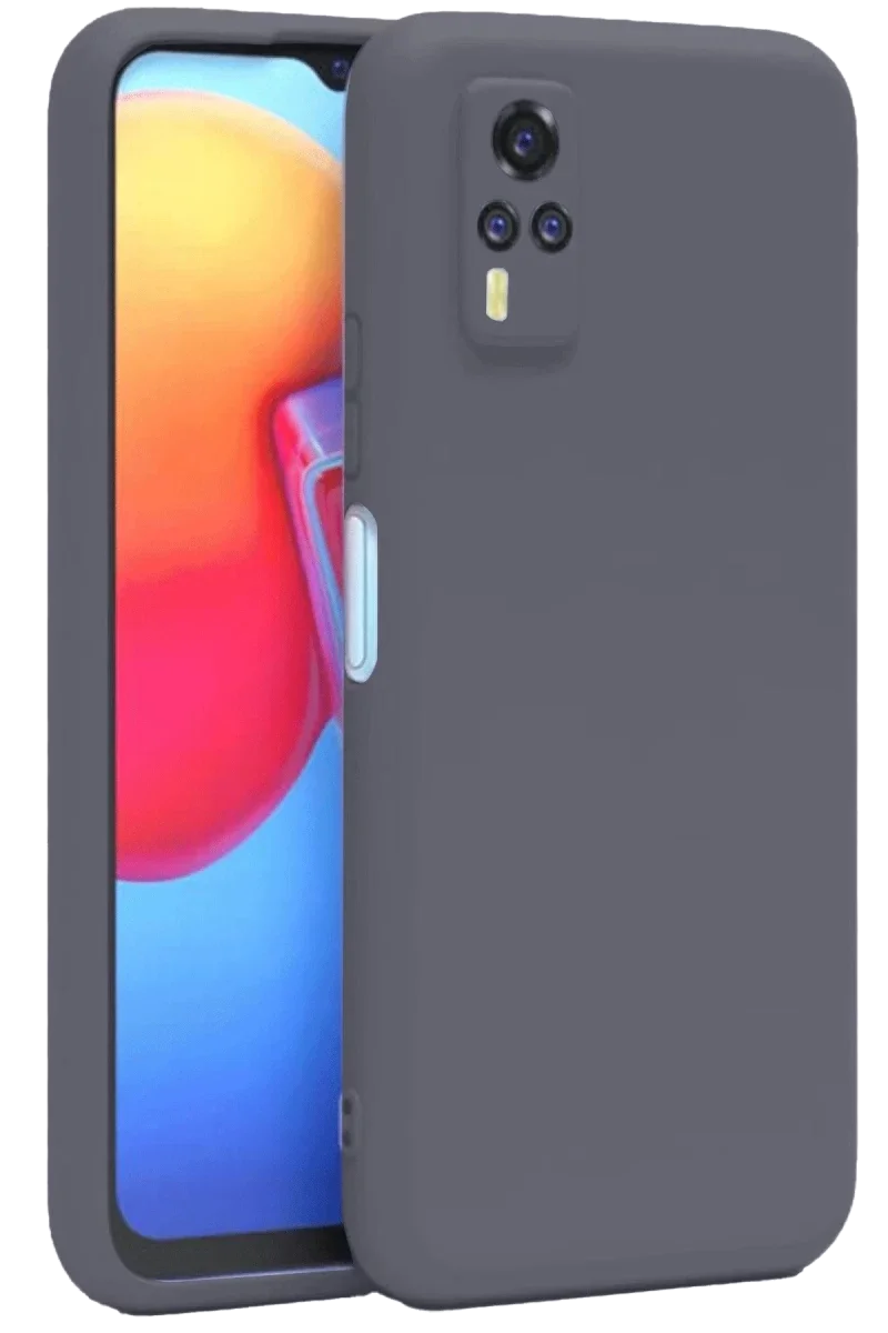 Vivo Y53S Kılıf Nano içi Kadife Silikon - Gri Vivo Y53S Kılıf Nano içi Kadife Silikon - Gri