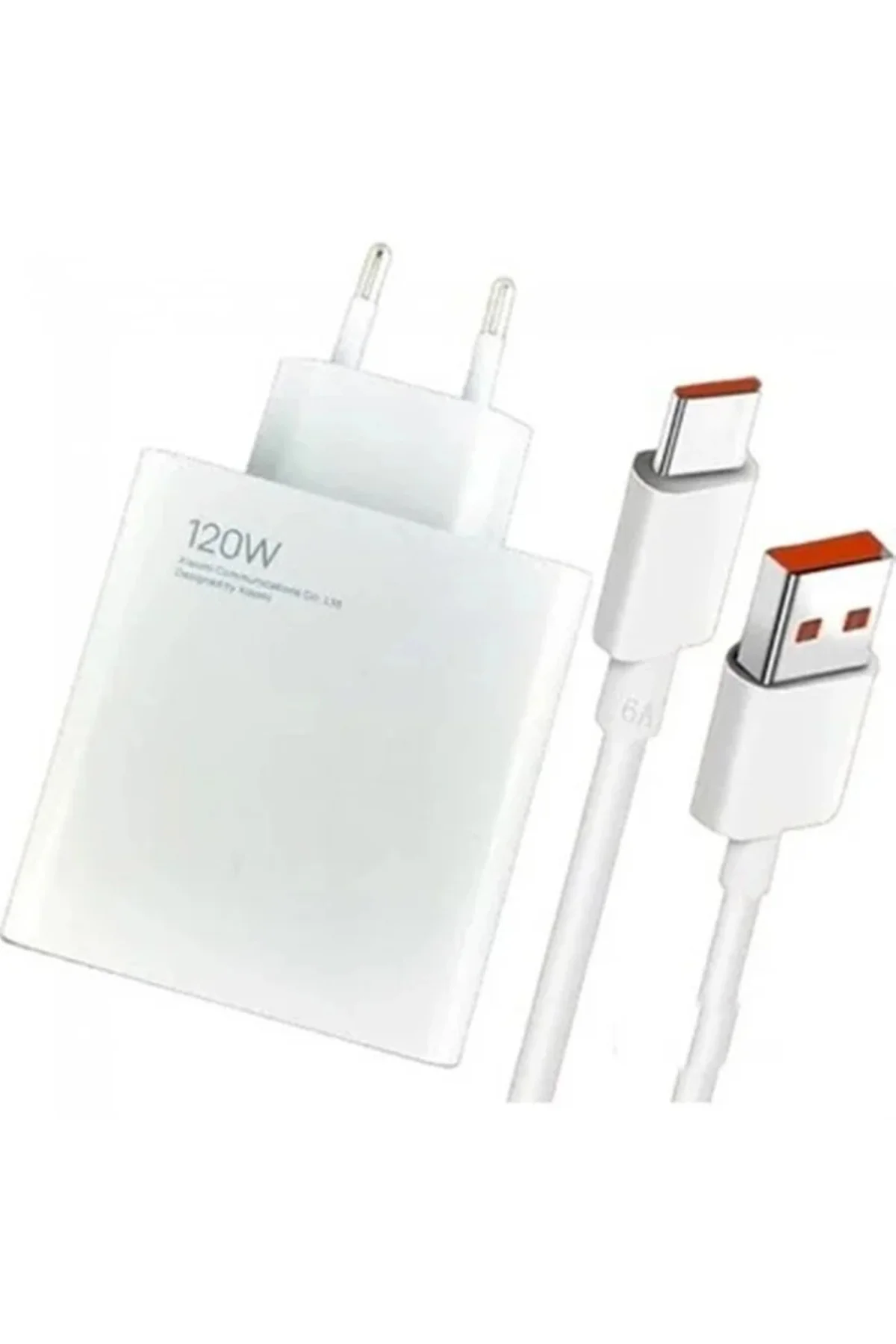 Vivo Y76 5G uyumlu -120W Type C Şarj Aleti ve 6 Amper Type C Şarj Kablosu
