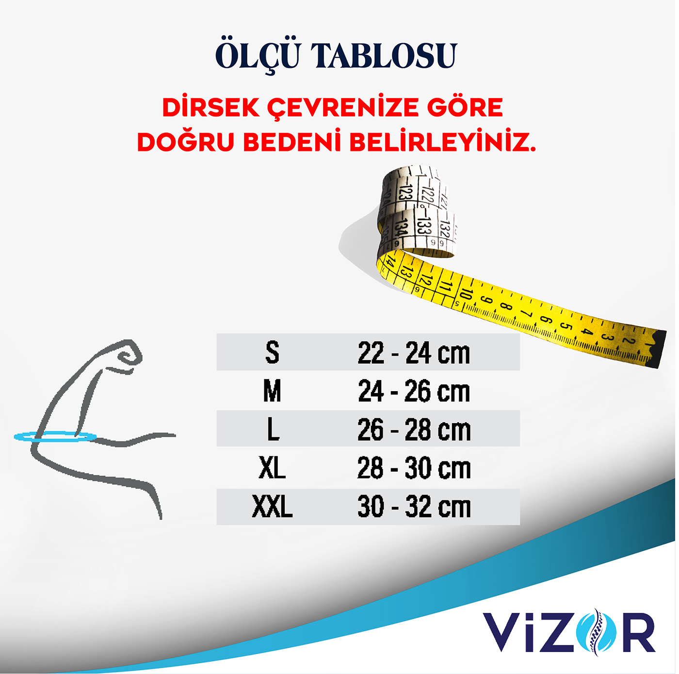 Vizor Tenisçi Dirsekliği CODE 302 Vizor Tenisçi Dirsekliği CODE 302