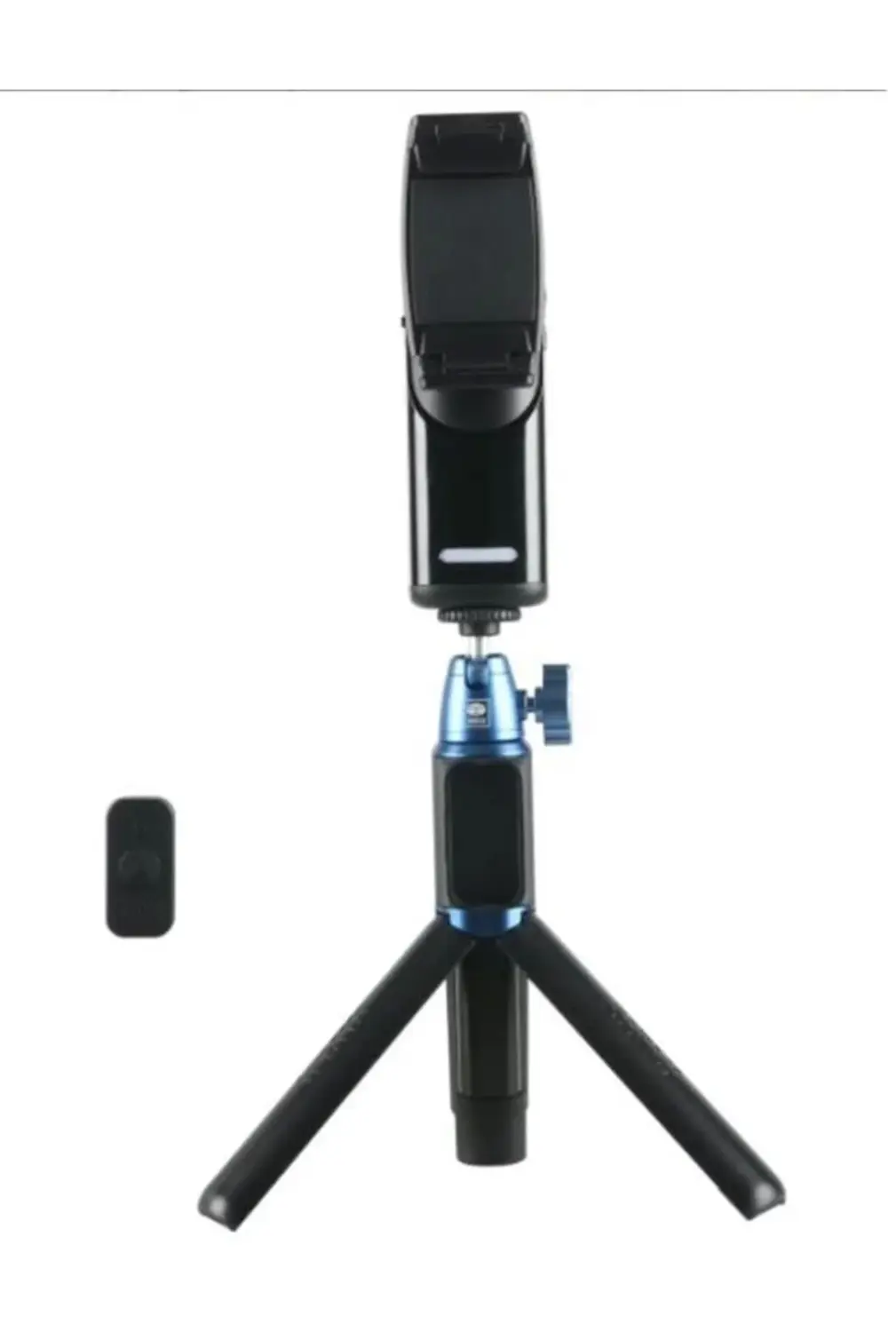VK-2K Mobil Gimbal + Çok Fonksiyonlu Masa Üstü Tripod Seti Siyah