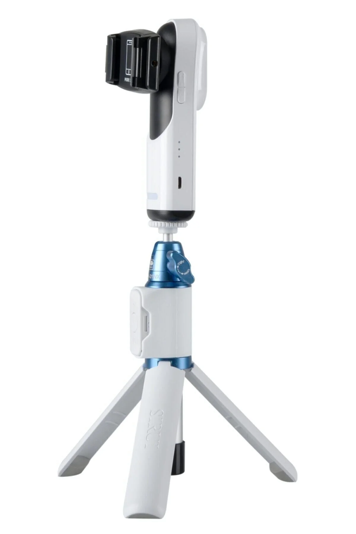 Vk-2w Mobil Gimbal + Çok Fonksiyonlu Masa Üstü Tripod Seti Beyaz