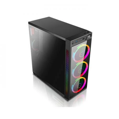 VK-C12B USB 3.0 ATX, Tempered Glass, RGB fan, siyah Kasa (PSU Yok) Fiyatı, Yorumları ve Özellikleri