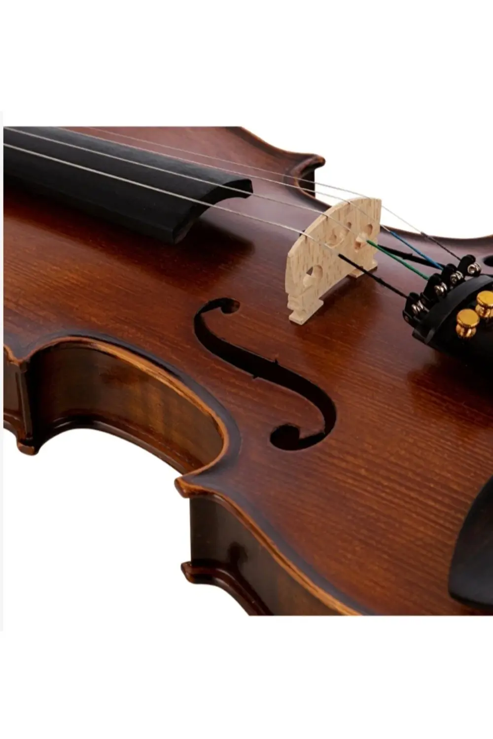 VL-4 / 4/4 Masif Keman (Abanoz Kulak ve Aksam)