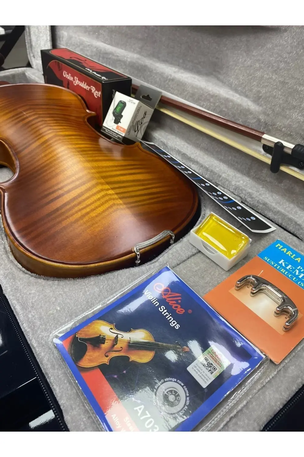Vl905-4/4 Full Keman Seti ! (yastık,susturucu,akort Aleti,yedek T