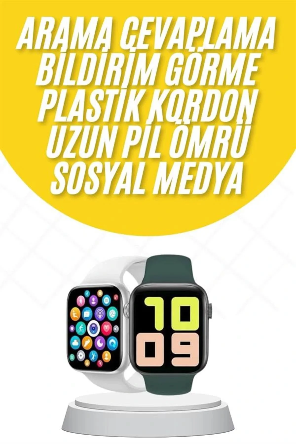 VLK Akıllı Saat Uyku ve Sağlık Takibi Arama Cevaplama 44 MM Amole