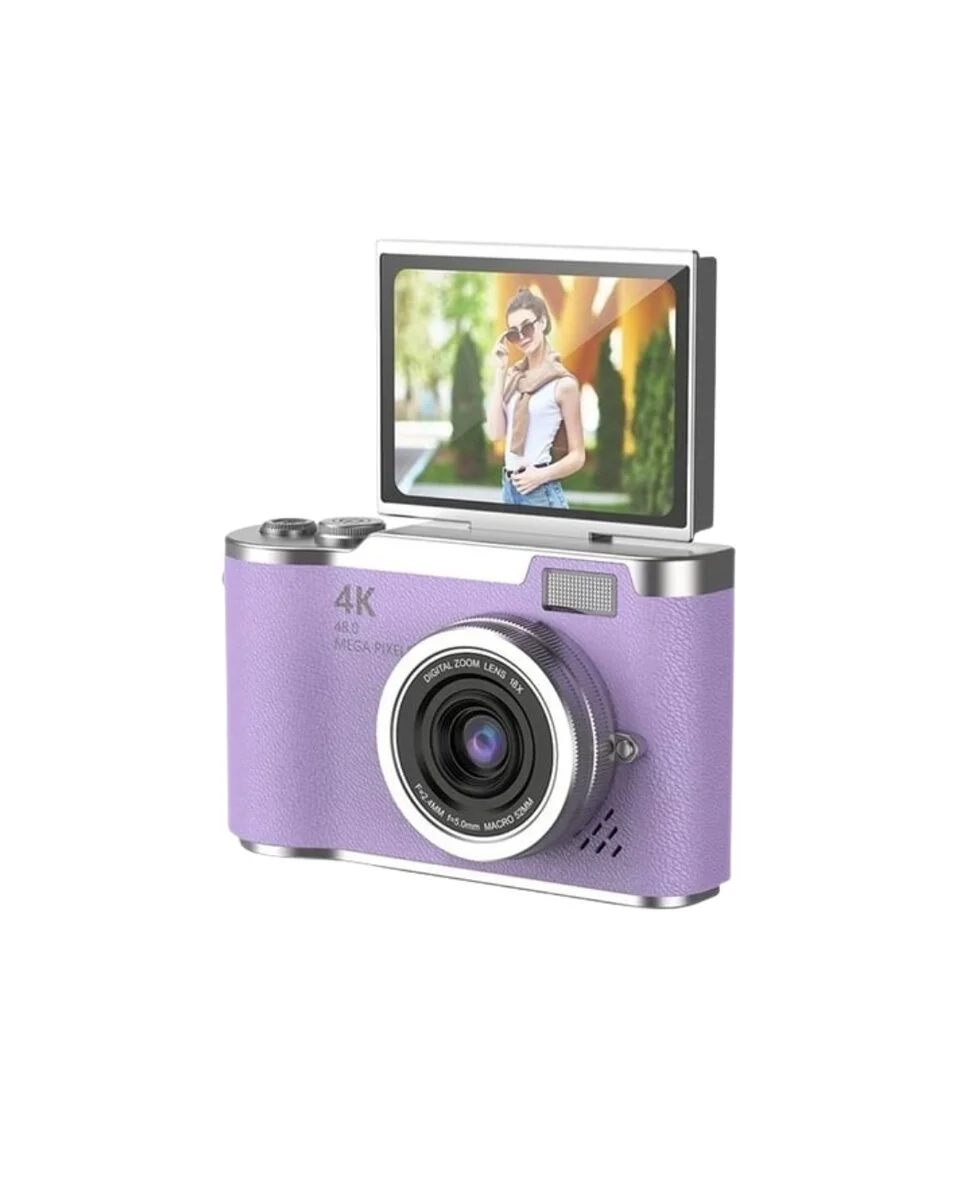 Vlog Kamera 4K Video 48 MP Otomatik Odaklı Flip Ekranlı