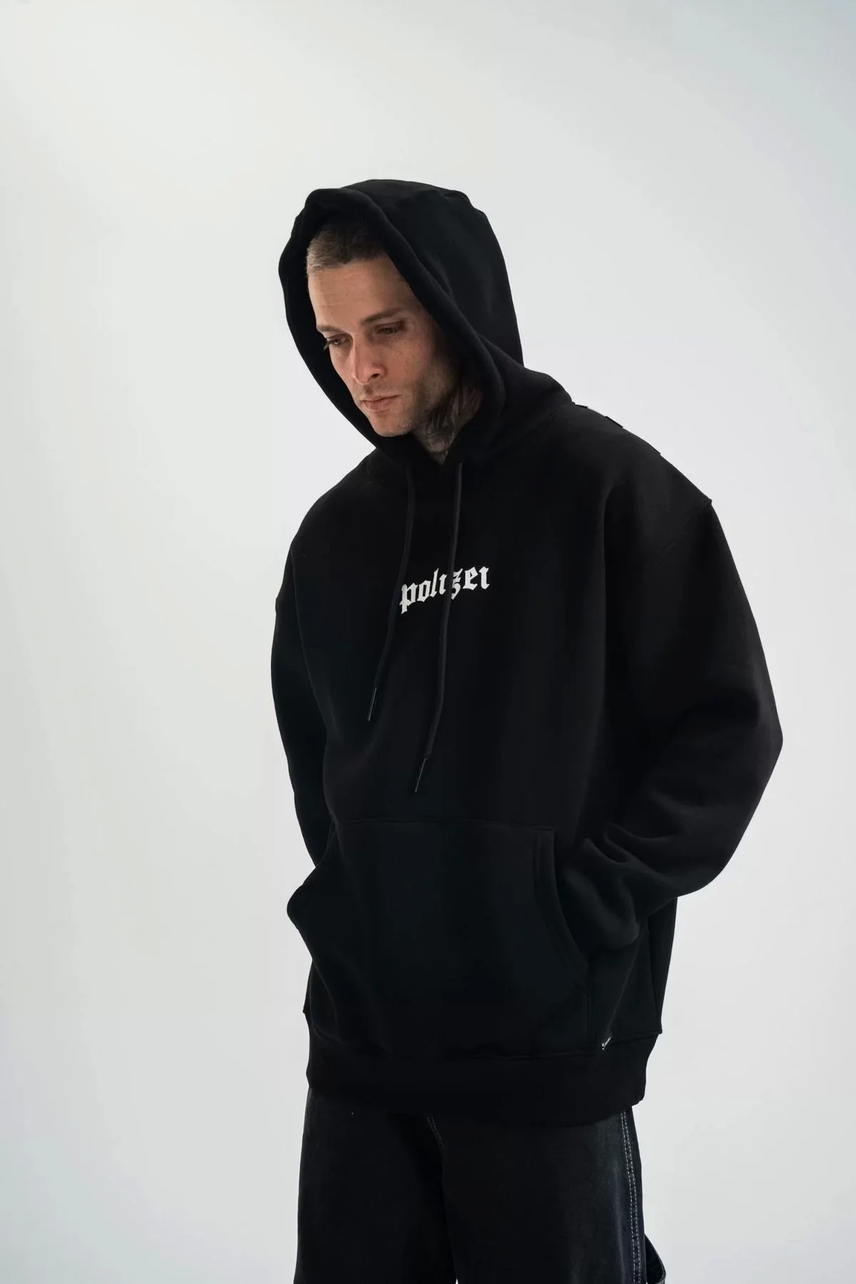 V&M Store Kapşonlu Double Oversize Dijital Patchli SweatShirt - S