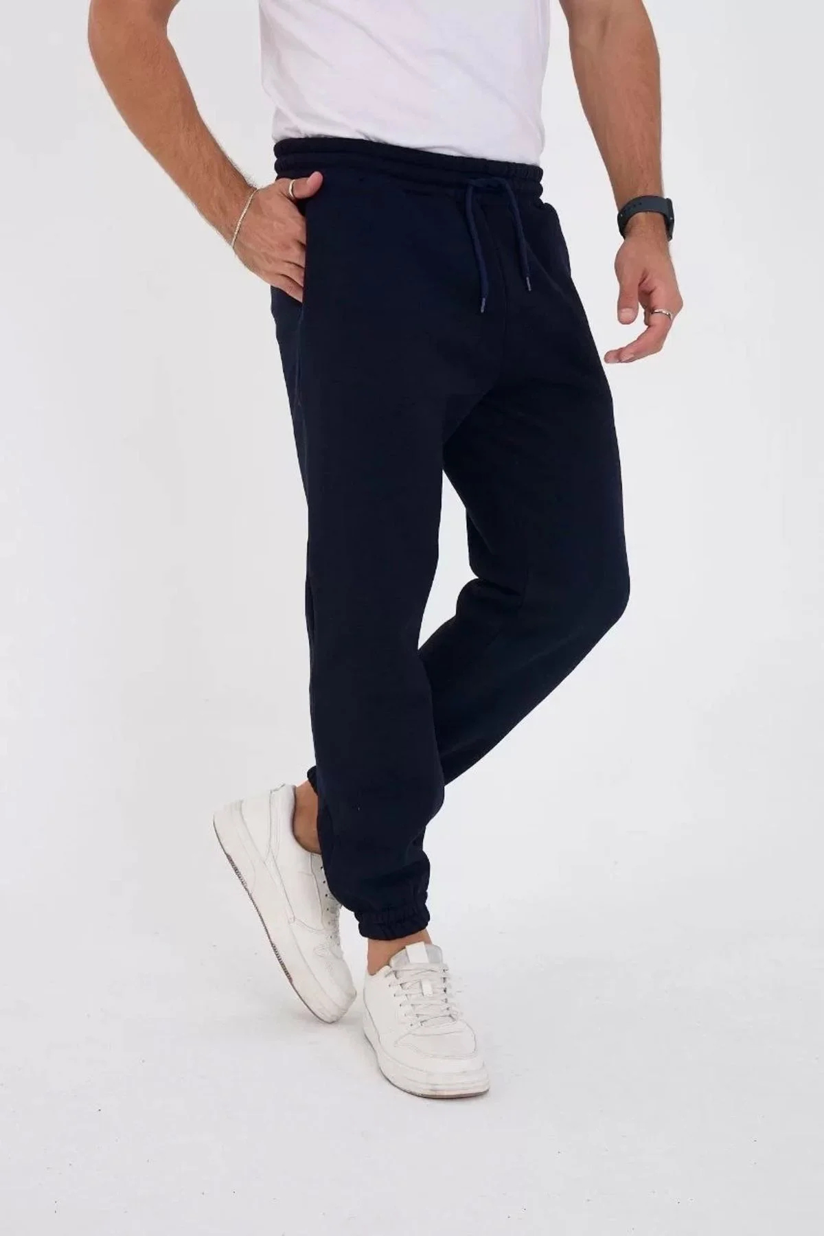 V&M Store Unisex Kışlık Üç İplik Lastikli Eşofman Pantolon - Laci