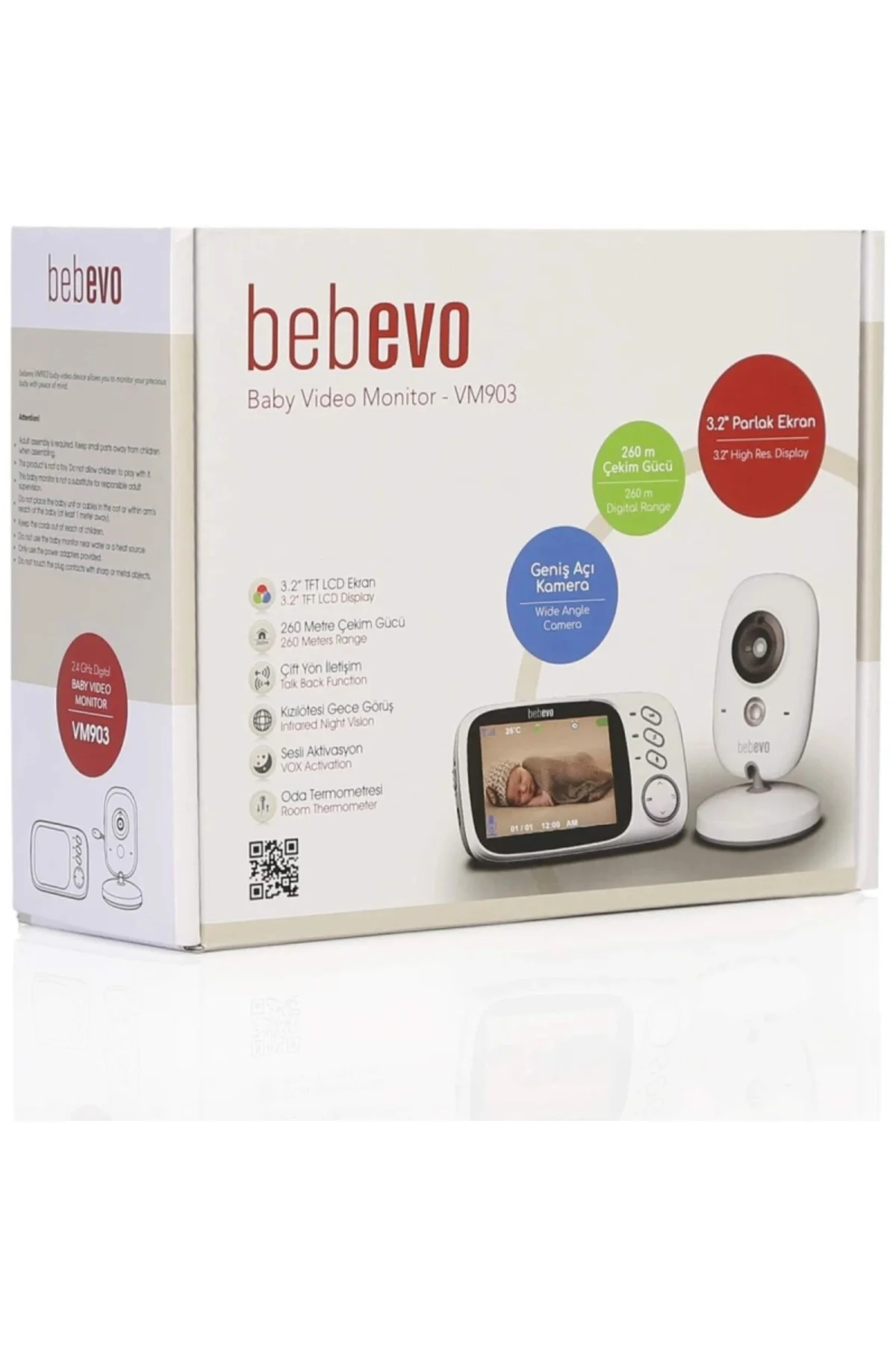 VM903 Bebek Monitörü (Beyaz)