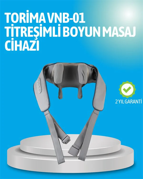 VNB-01 Titreşimli Boyun Masaj Aleti - Gri, 1800mAh Şarjlı, Isı Terapili, 2 Mod ve 3 Yoğunluk VNB-01 Titreşimli Boyun Masaj Aleti - Gri, 1800mAh Şarjlı, Isı Terapili, 2 Mod ve 3 Yoğunluk