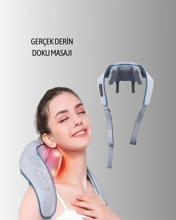VNB-01 U Tipi Ergonomik Boyun Masaj Cihazı - Derin Kas Masajı ve Isı Terapisi Fiyatı, Yorumları ve Özellikleri