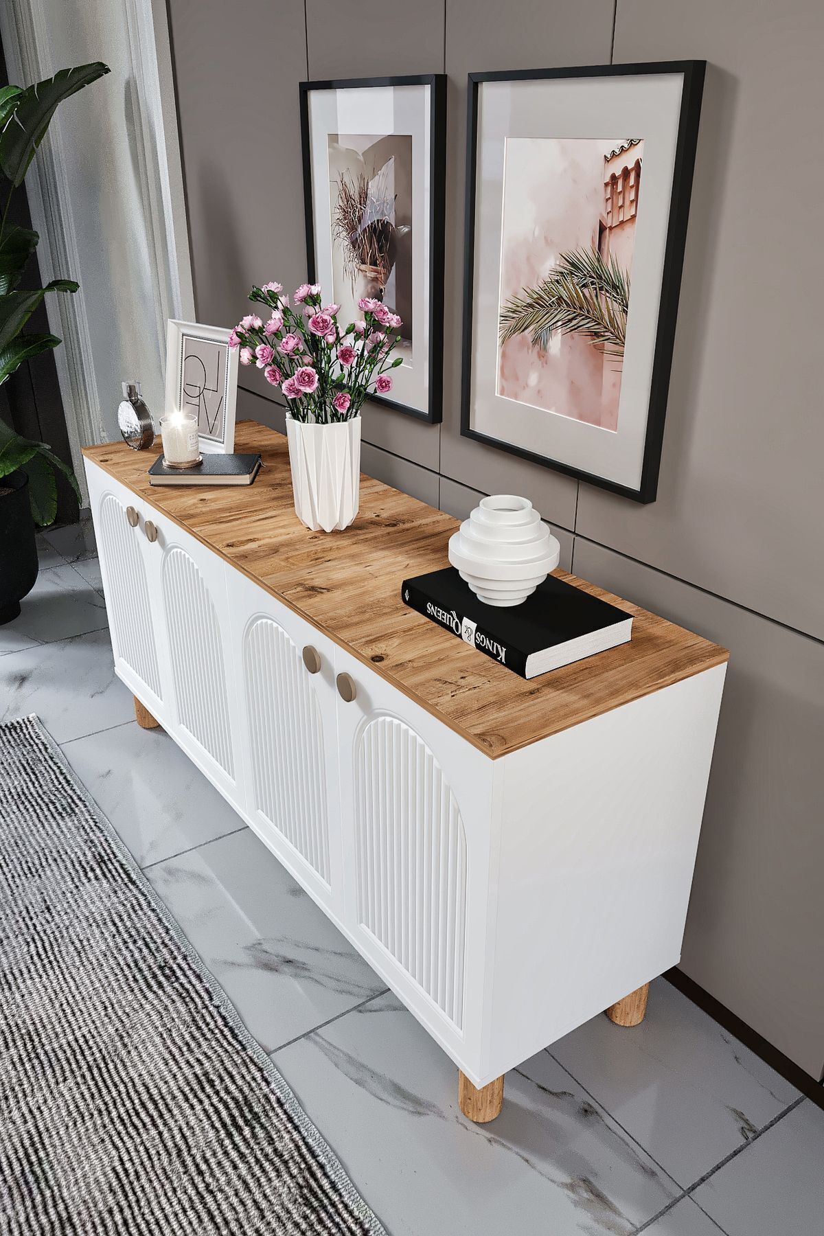 Venüs Vns Moduler Duru Mdf Mebran Kapak Bohem Konsol