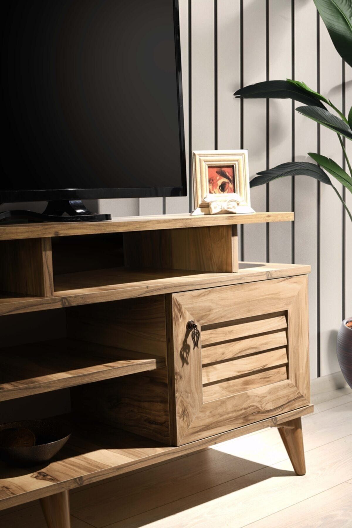 Vns Moduler110 Cm Panjurlu Raflı Tv Sehpası