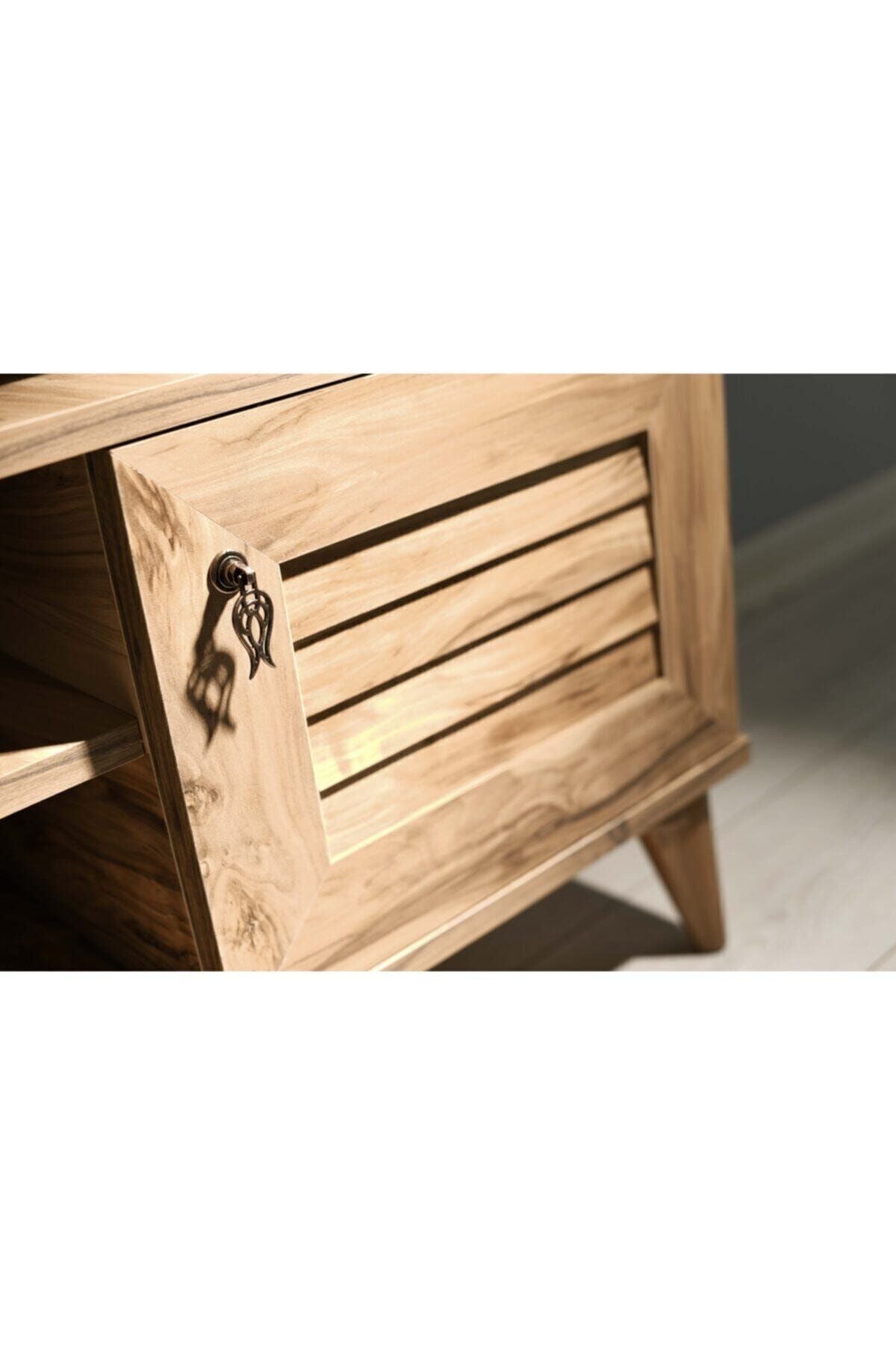 Vns Moduler110 Cm Panjurlu Raflı Tv Sehpası