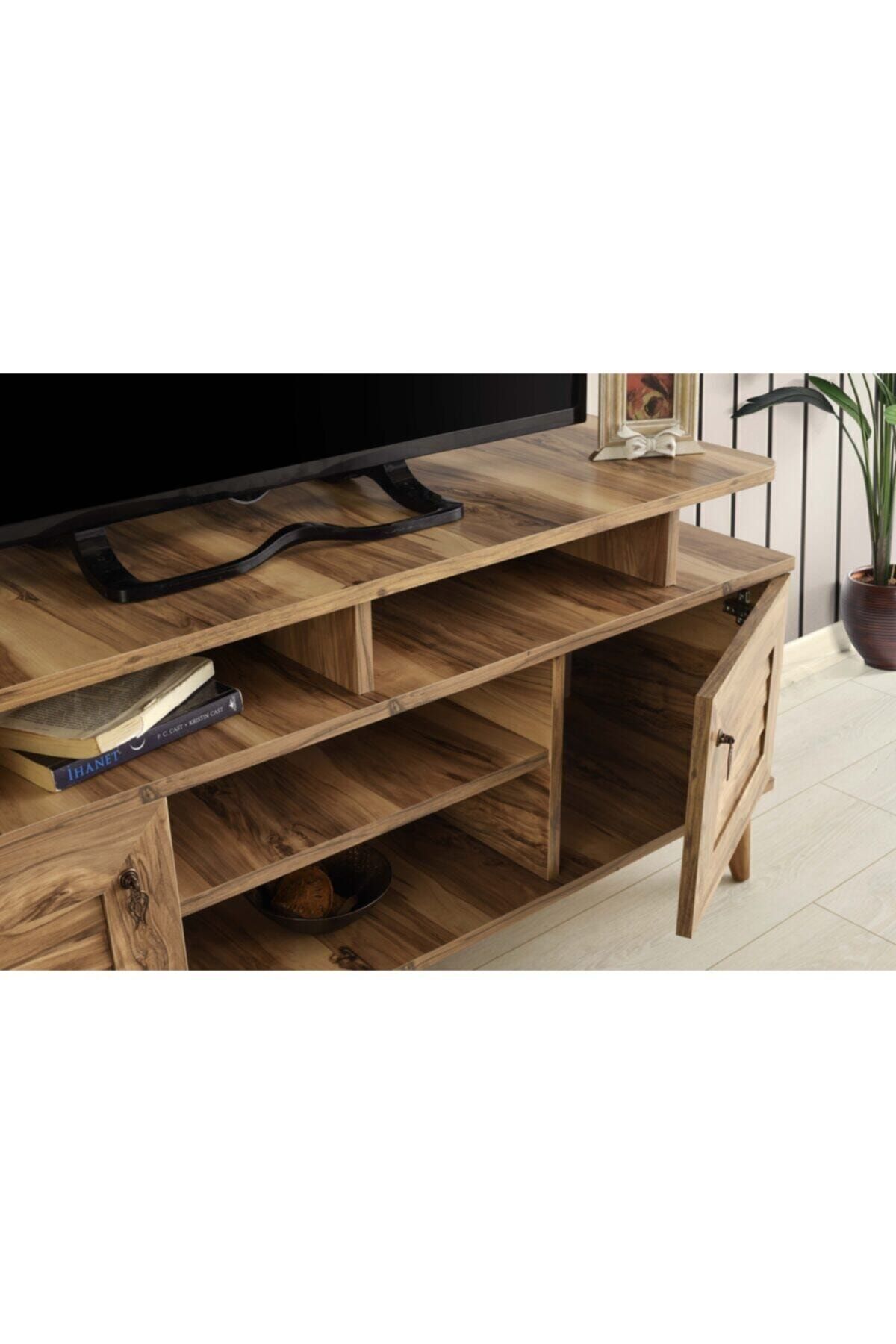 Vns Moduler110 Cm Panjurlu Raflı Tv Sehpası