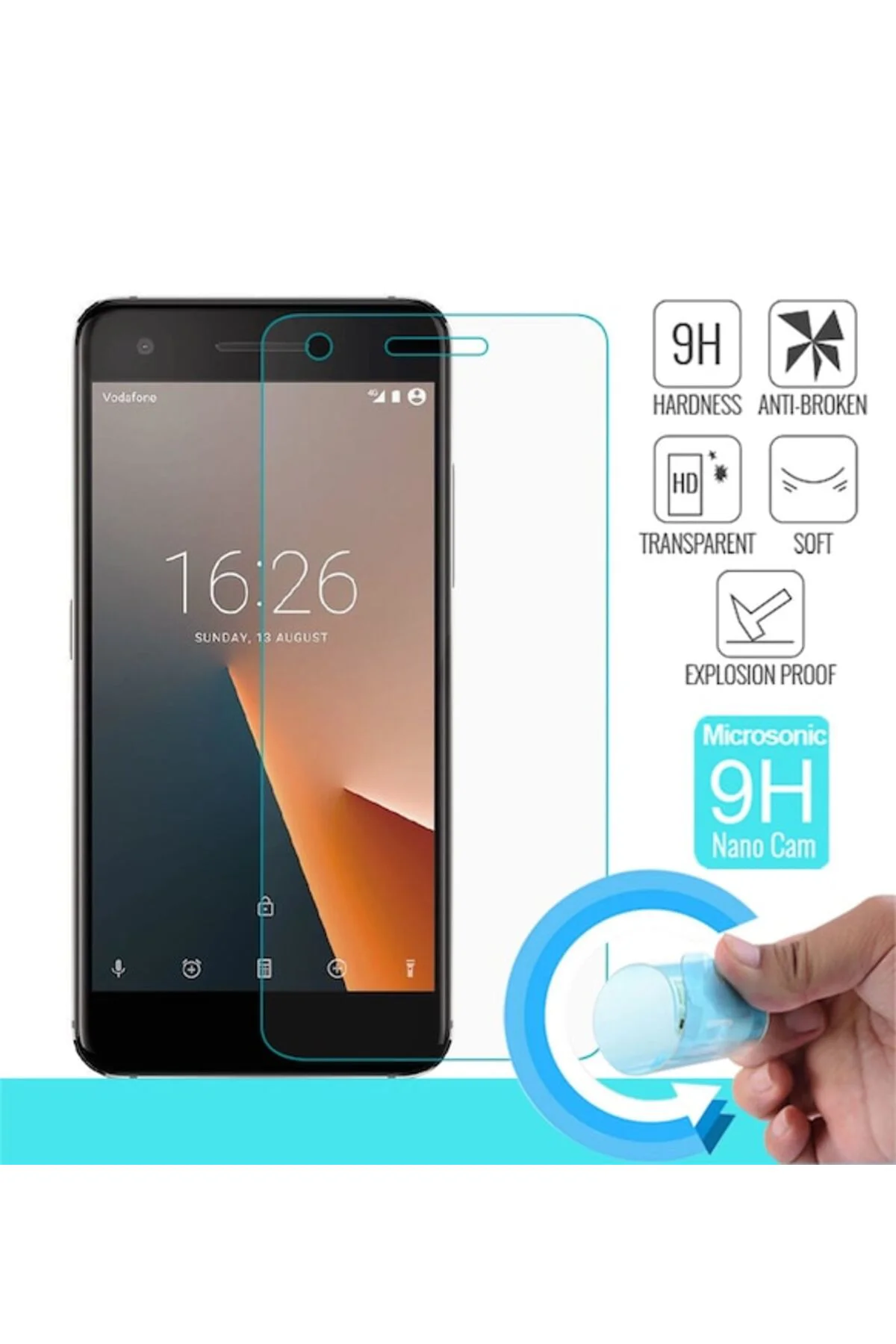 Vodafone V8 Uyumlu Ekran Koruyucu Nano Esnek Micro Temperli Kırılmaz Cam Ekran Koruyucu Fiyatı, Yorumları ve Özellikleri