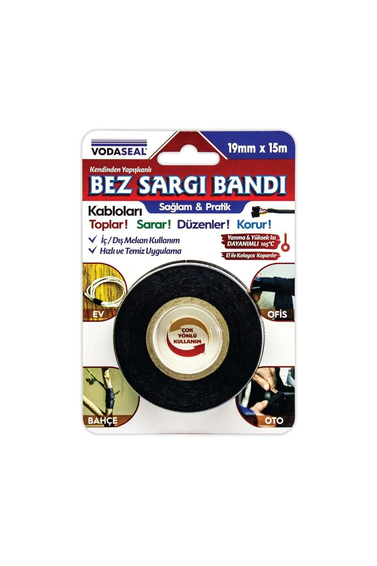 Vodaseal Bez Sargı Bandı 19 mm 15 Metre
