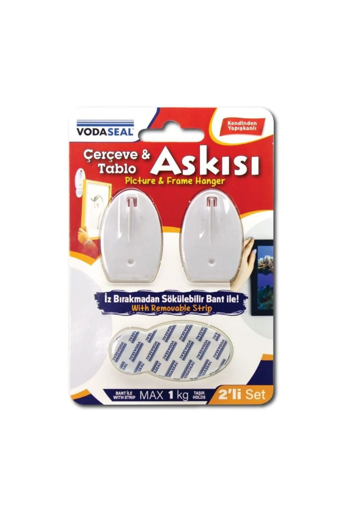 Vodaseal Çerçeve ve Tablo Askısı 2’li Set