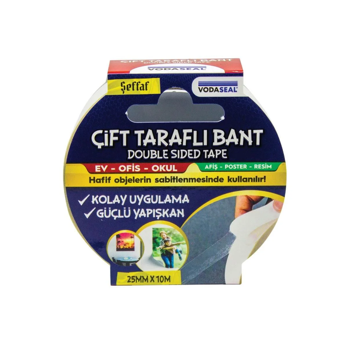 Vodaseal Çift Taraflı Filmik Bant 25 mm 10 Metre Fiyatı, Yorumları ve Özellikleri