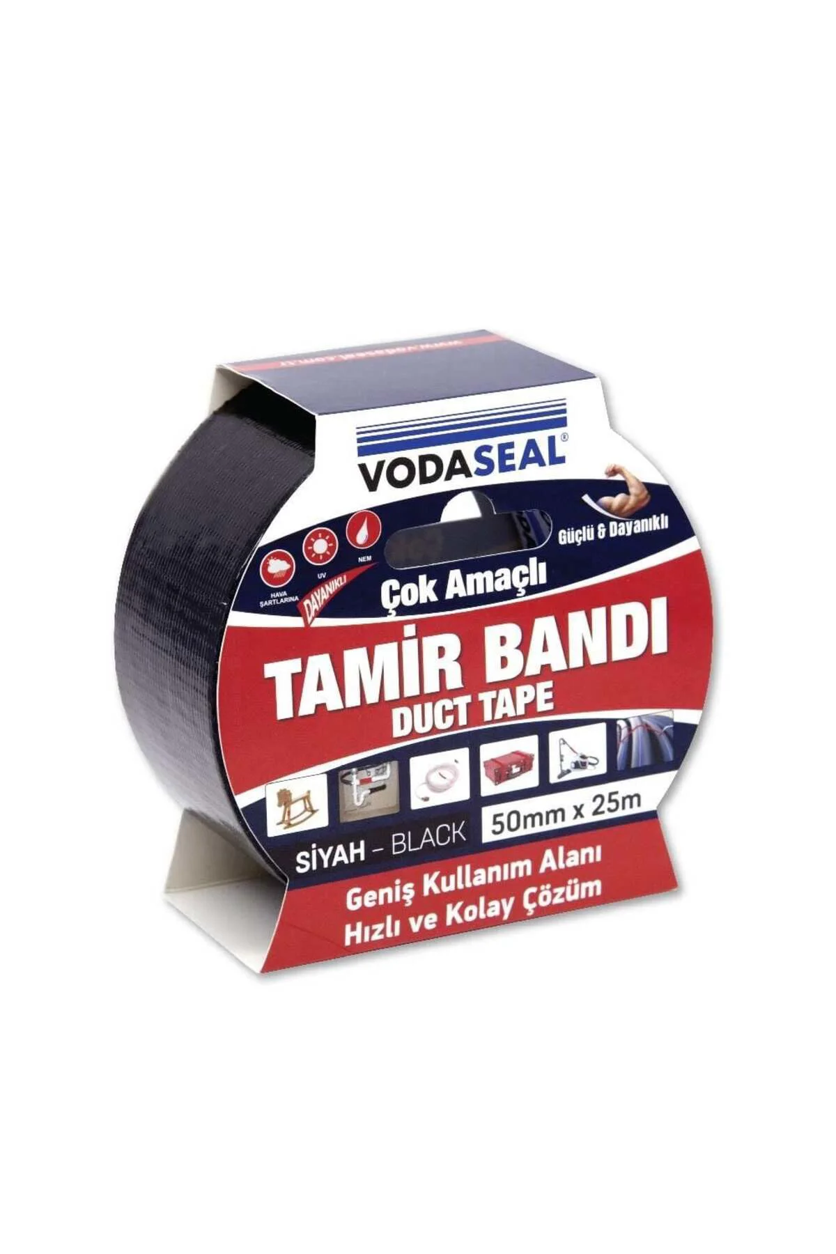 Vodaseal Duct Tape Tamir Bandı 50 mm 25 Metre Siyah