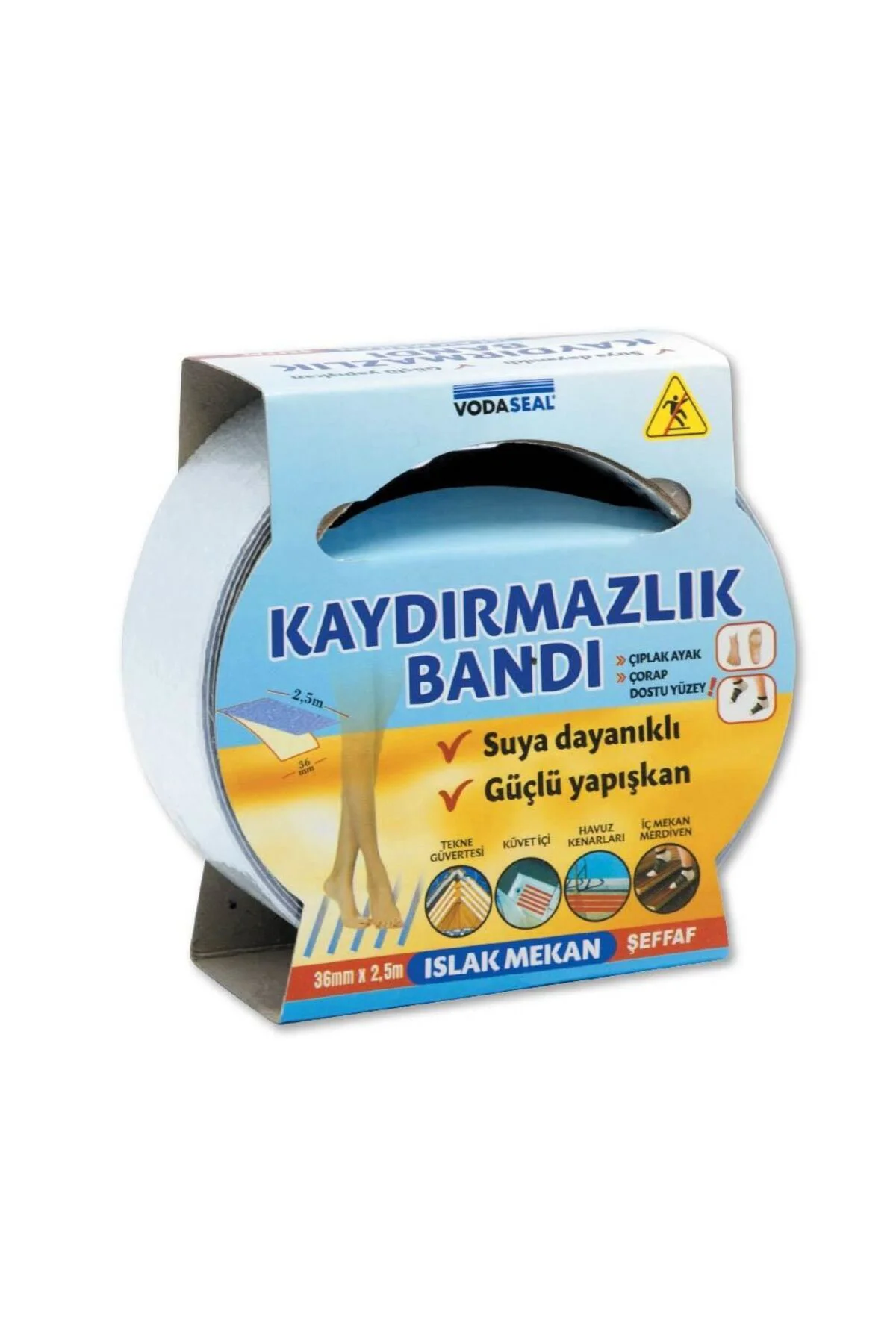 Vodaseal Islak Mekan Kaydırmazlık Bandı 36 mm 2,5 Metre