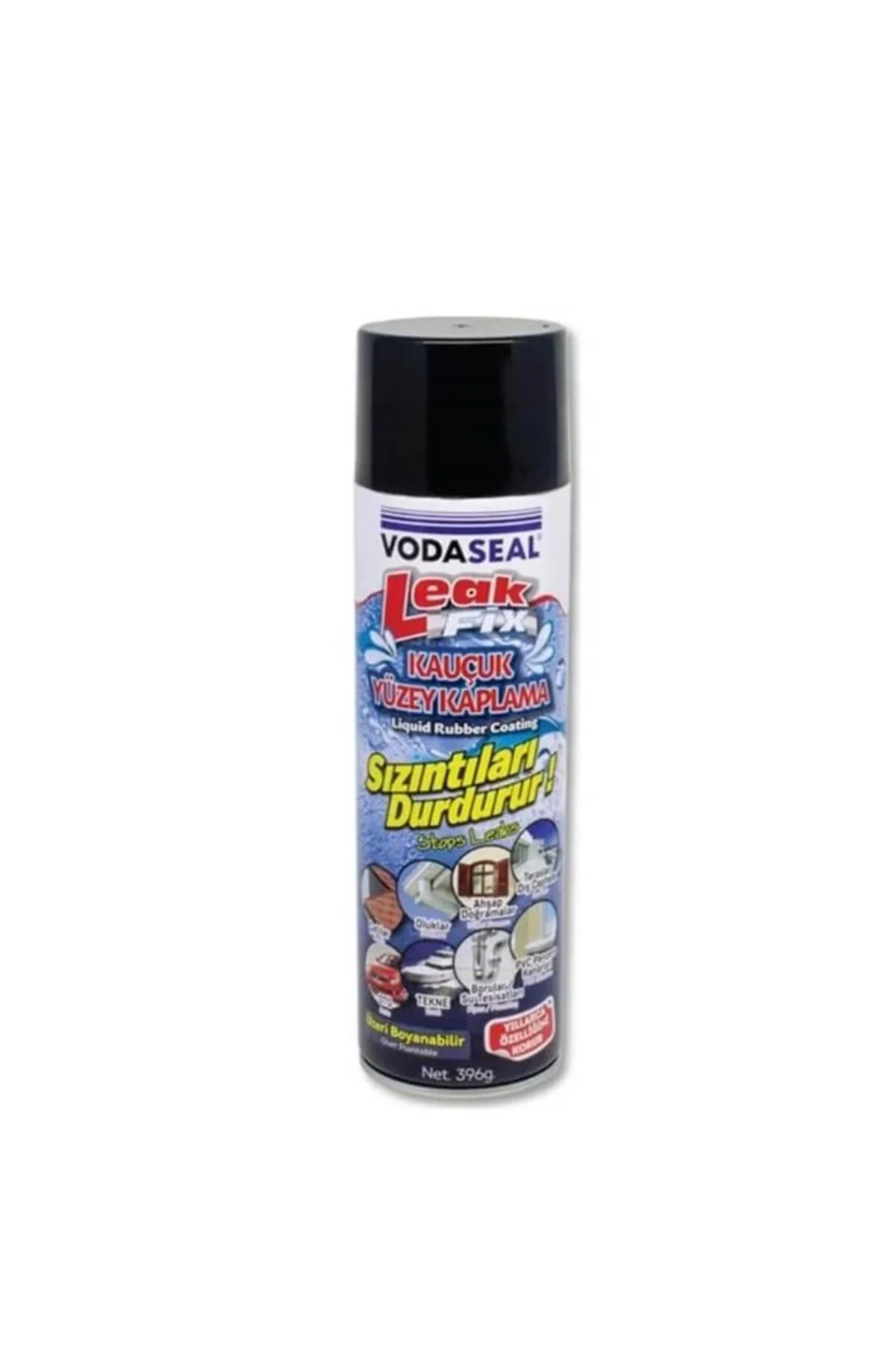 Vodaseal Leak Fix Kauçuk İzolasyon Spreyi 396 gr Siyah