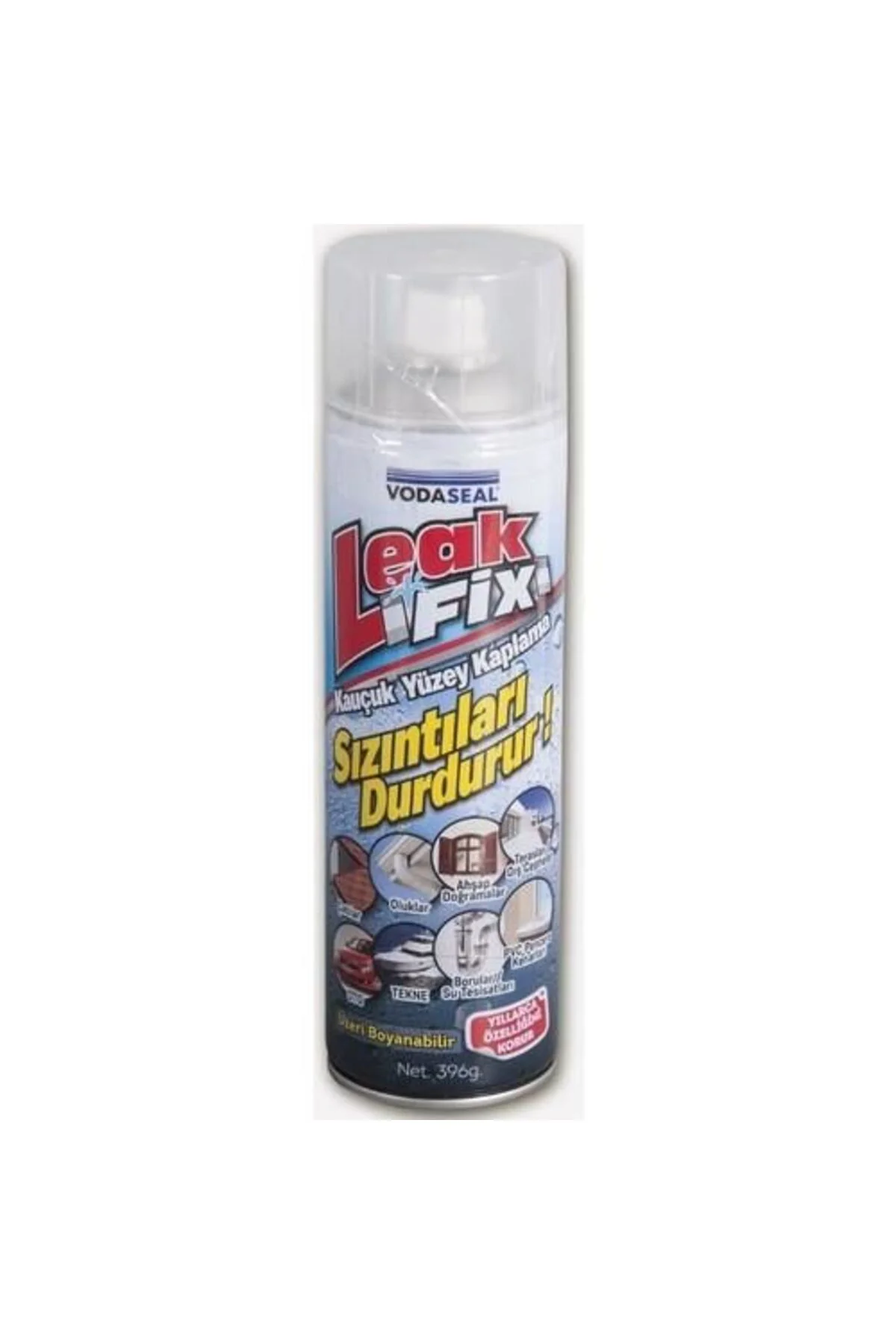 Vodaseal Leak Fix Kauçuk İzolasyon Spreyi 396 gr Şeffaf