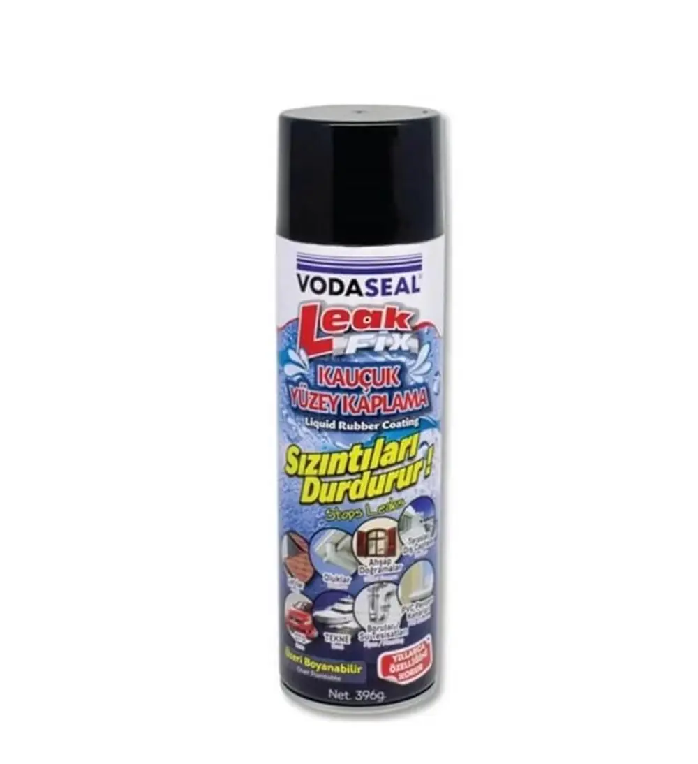 Vodaseal Leak Fix Kauçuk İzolasyon Spreyi 396 gr Siyah
