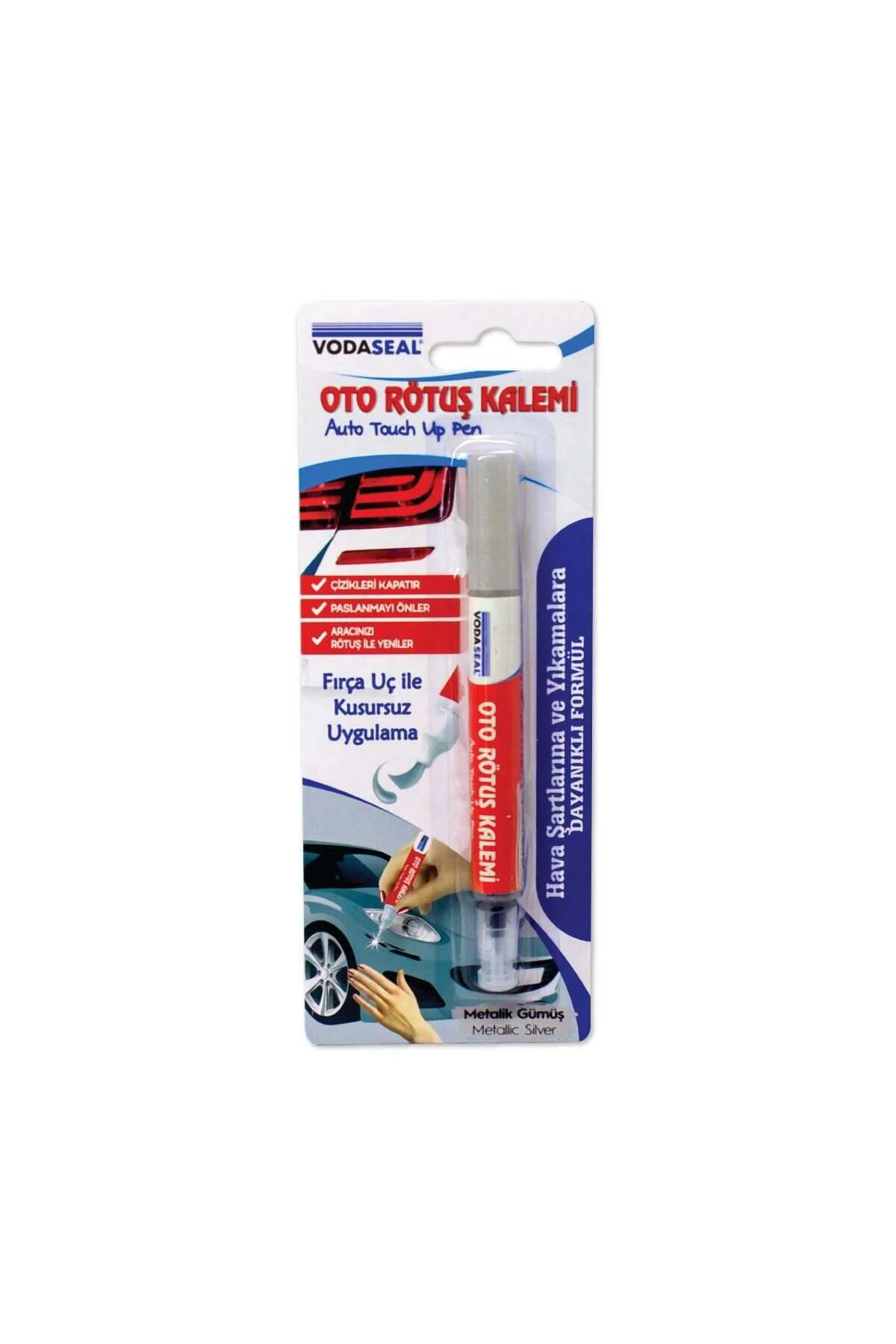 Vodaseal Oto Rötuş Kalemi Metalik Gümüş 5 ml